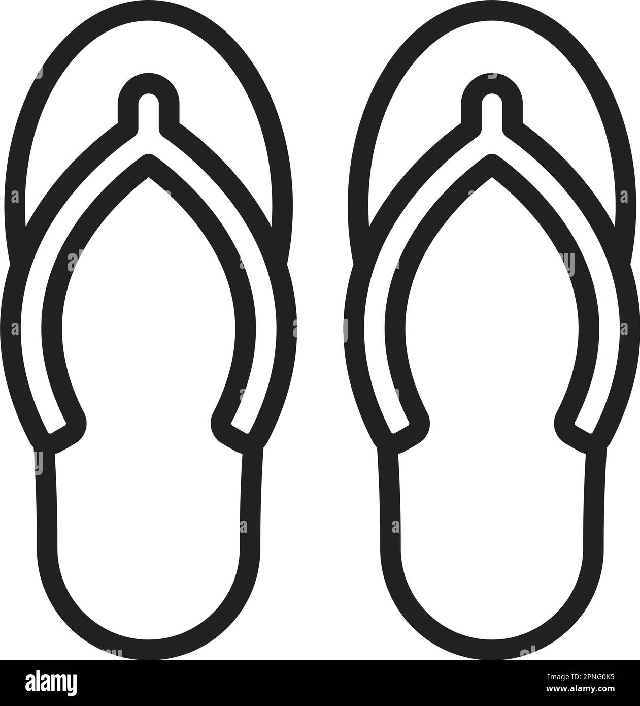 Slippers icon vector image. Suitable for mobile apps, web apps and print media. Stock Vector