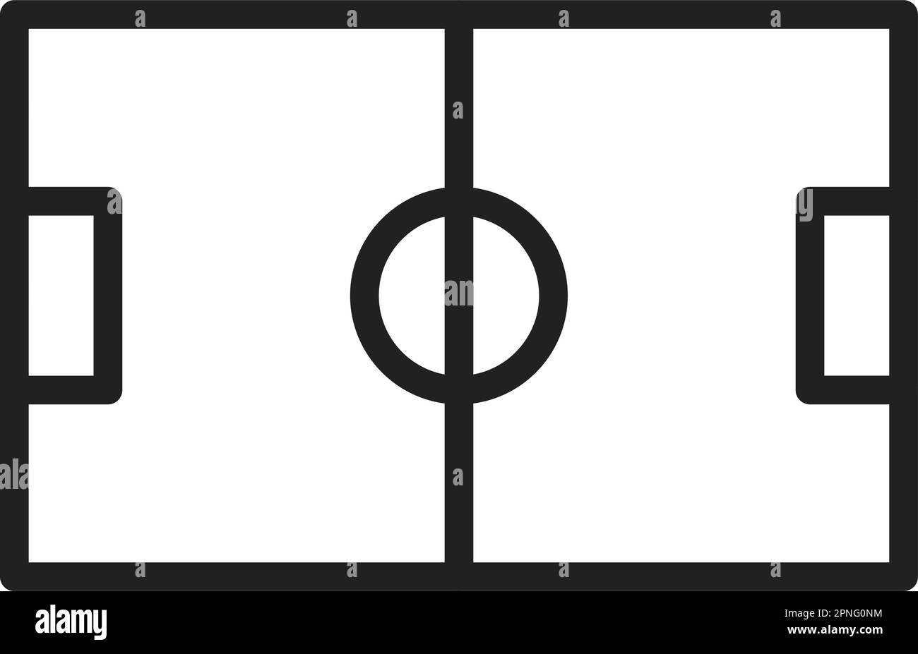 Soccer Field icon vector image. Suitable for mobile apps, web apps and