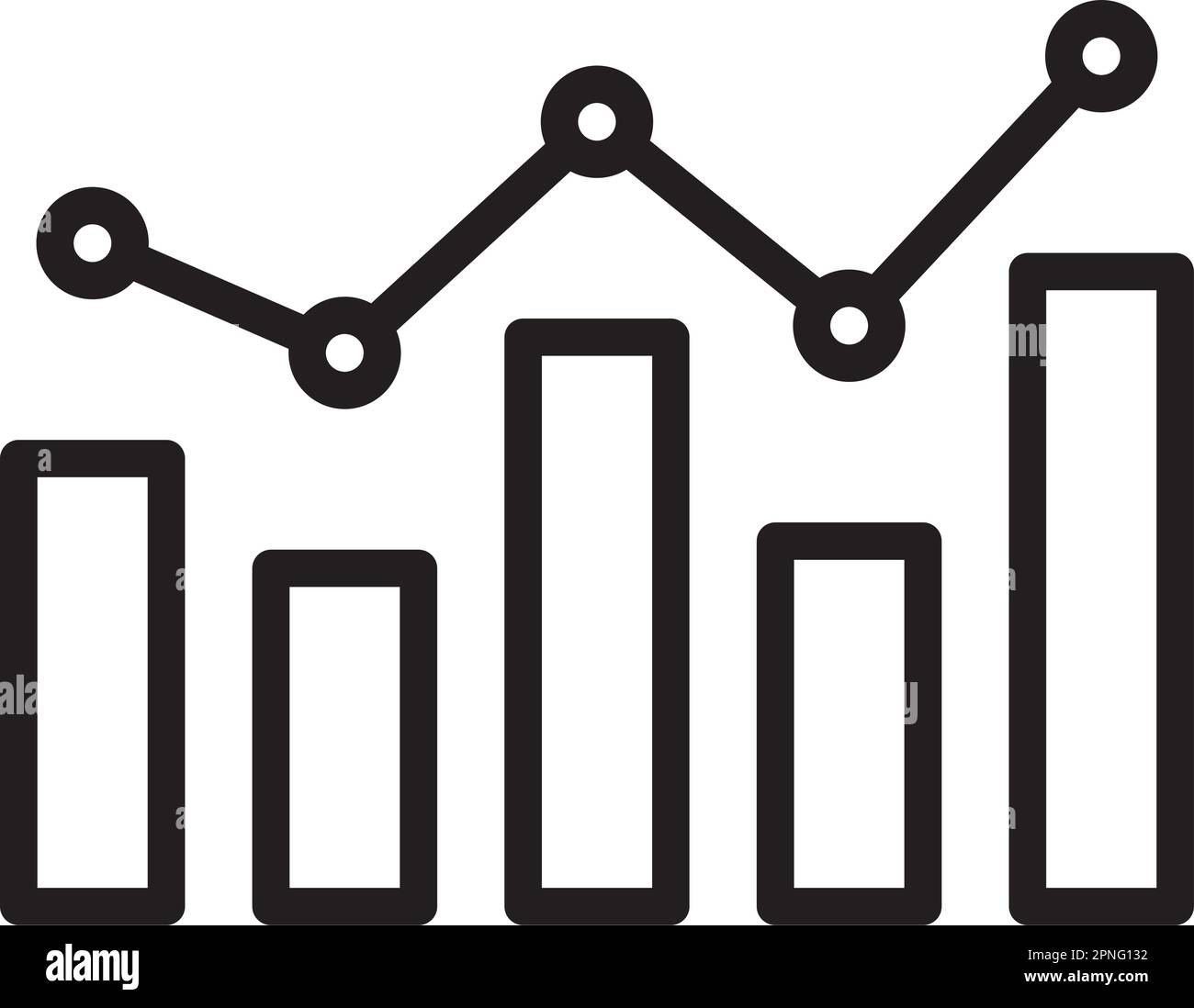 Statistical Graph icon vector image. Suitable for mobile apps, web apps ...