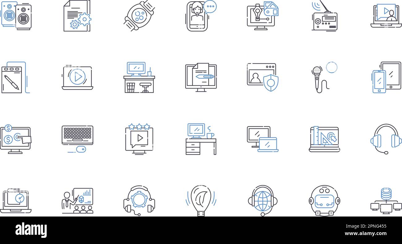 Tools line icons collection. Hammer, Screwdriver, Wrench, Pliers, Saw ...
