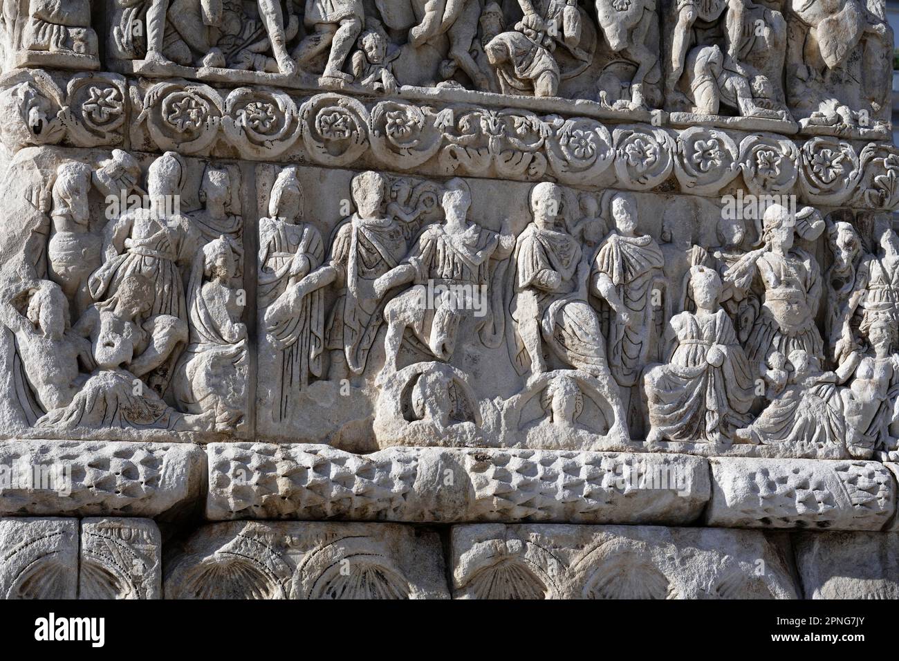 Galerius Arch, Detail, Agios Pavlos, Thessaloniki, Greece Stock Photo