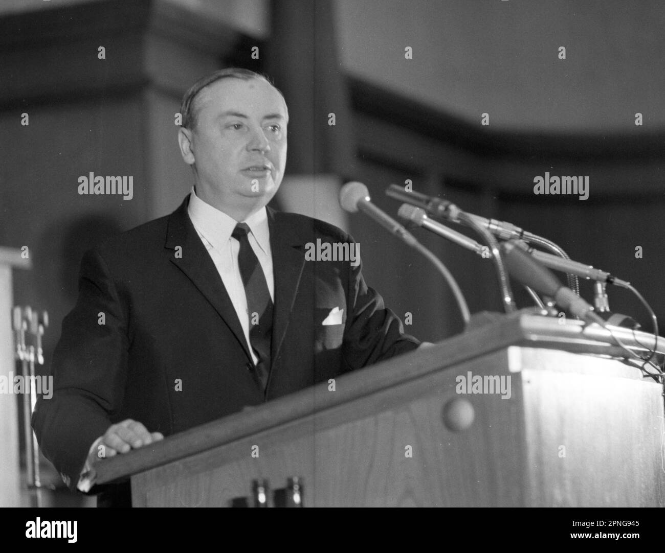 Personalities from politics, business and culture from the years 1965-71. Wilhelm Lenz (CDU-North Rhine-Westphalia) d. 2015, DEU, Germany Stock Photo