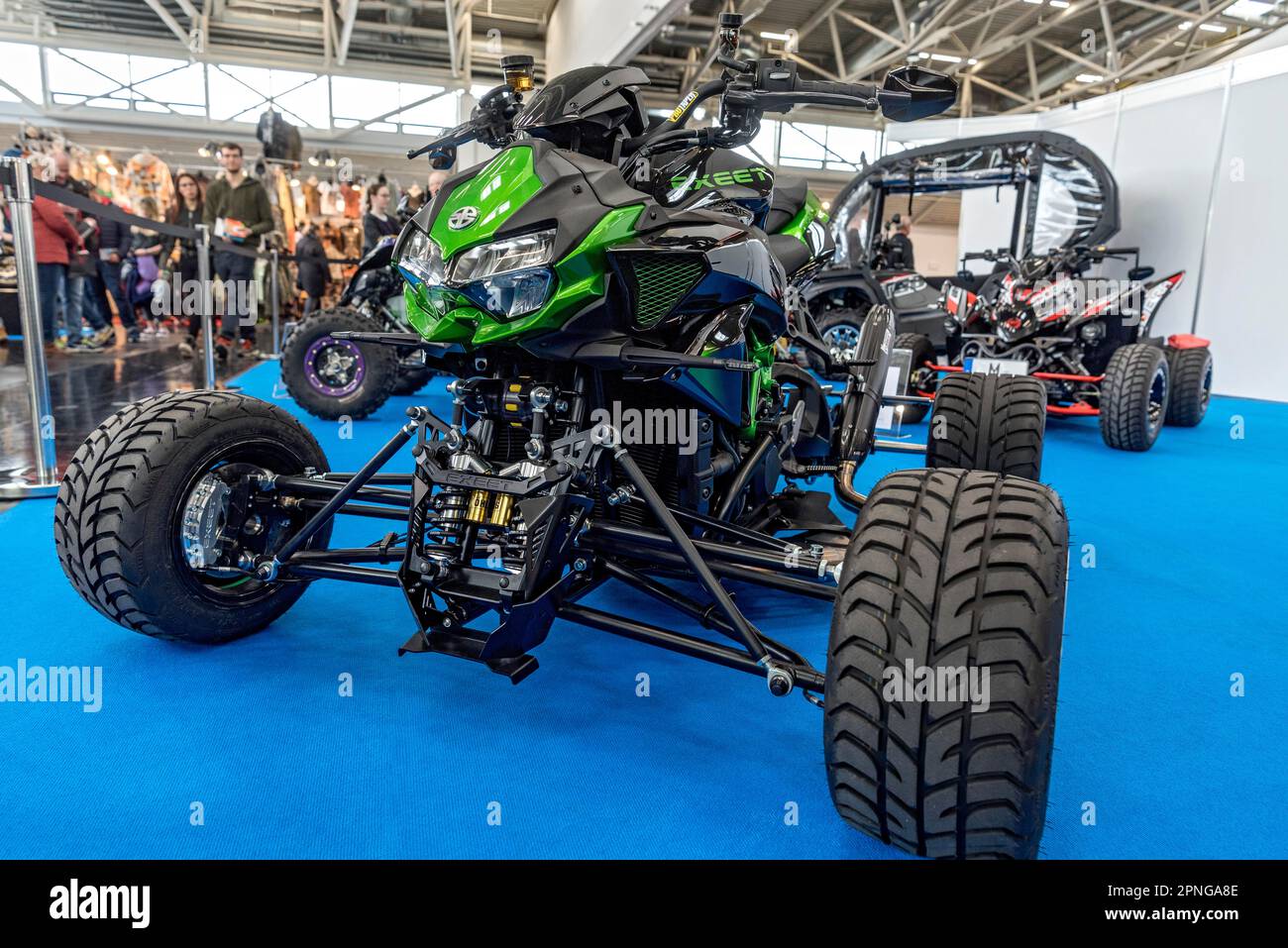 Quad 2x4 Motorcycle Exeet 1000 ZH2 BlackBull, Exhibition stand Team