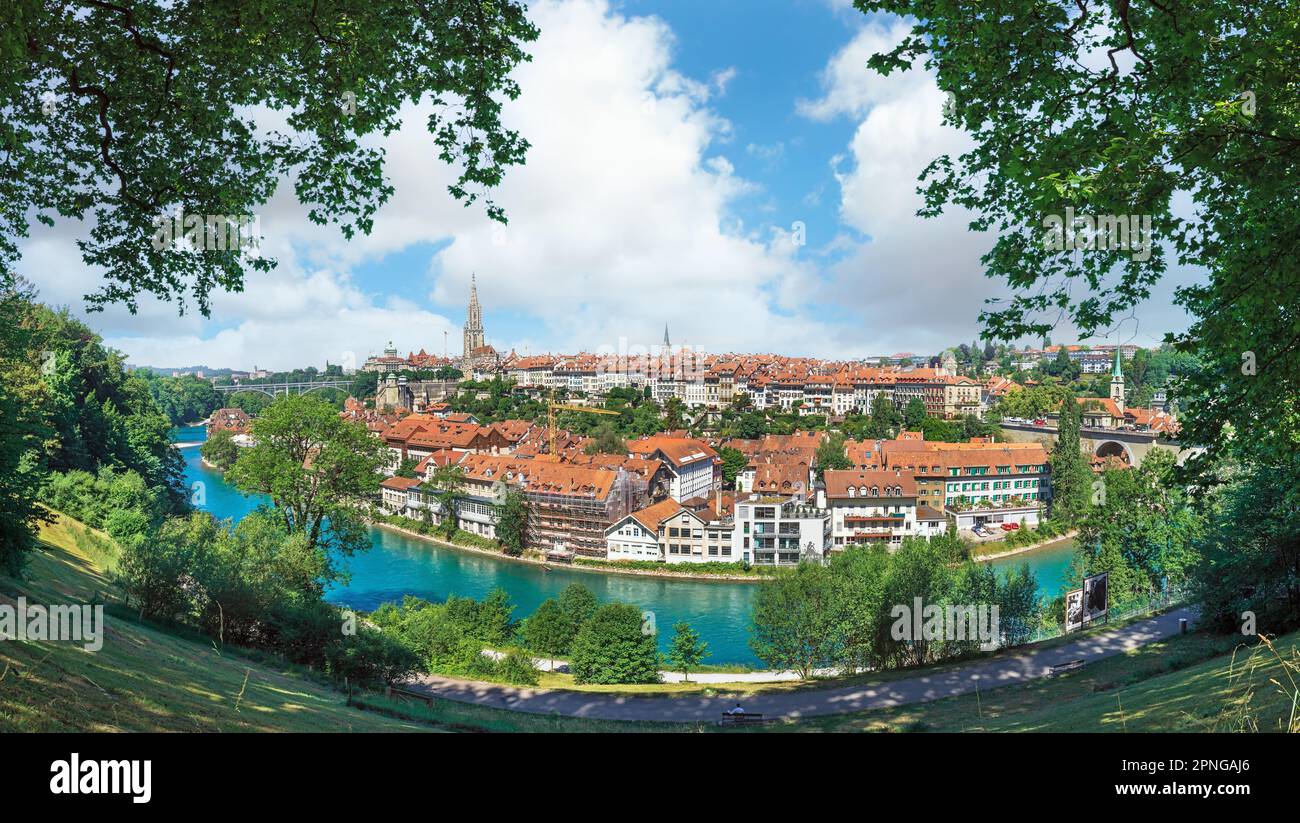 Historical Old Town of Bern city, Switzerland Stock Photo
