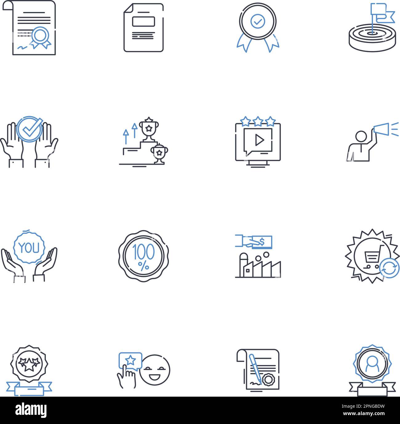 Citations line icons collection. Referencing, Sources, Bibliography, Footnotes, Endnotes, Citing, Documentation vector and linear illustration Stock Vector