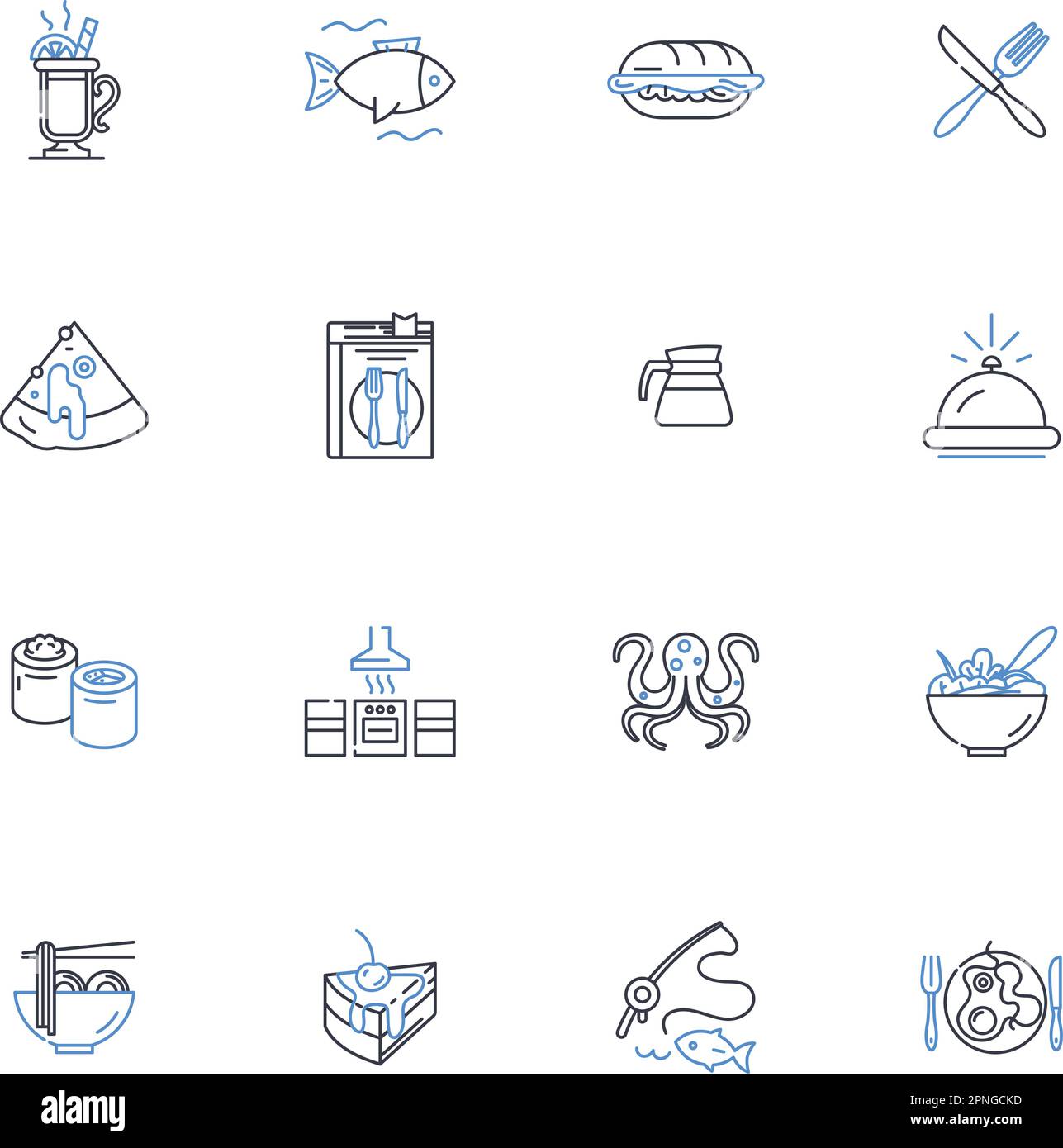 Toasting line icons collection. Celebration, Congratulation, Exultation