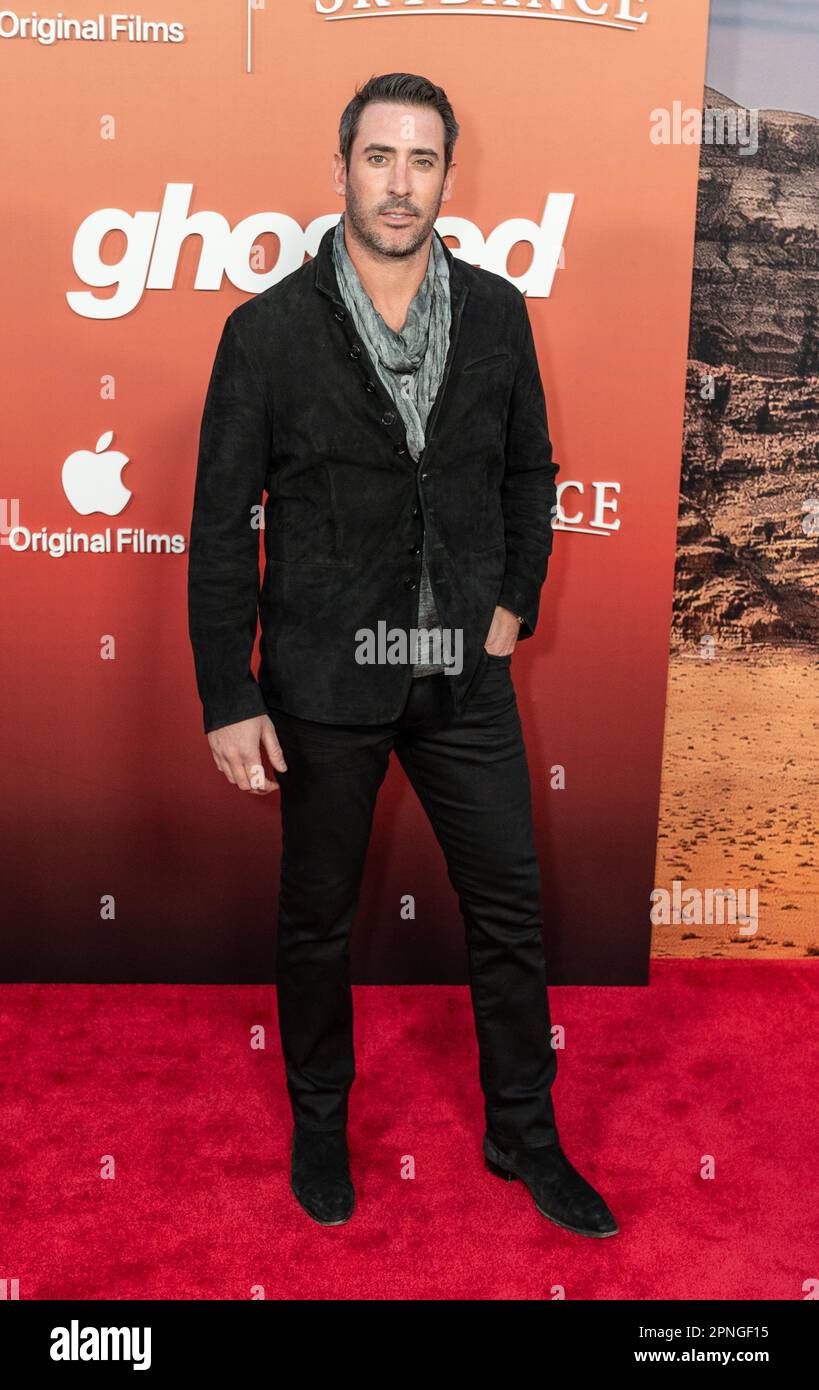 Matt Harvey attends Apple TV+ Original Films 'Ghosted' premiere at AMC Lincoln Square in New York on April 18, 2023 Stock Photo