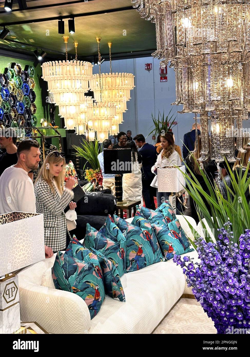Furniture is displayed at Salone del Mobile.Milano 2023 during Milan ...