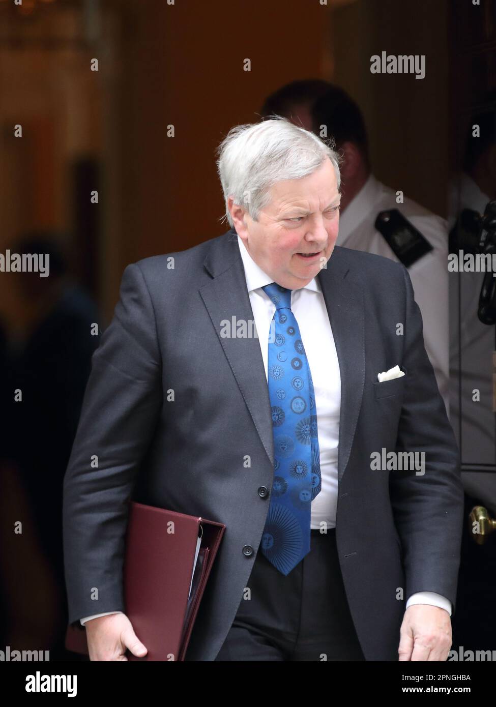 London, UK. 18th Apr, 2023. Lord True, Leader of the House of Lords leaves after the Cabinet Meeting Downing Street No 10. Stock Photo