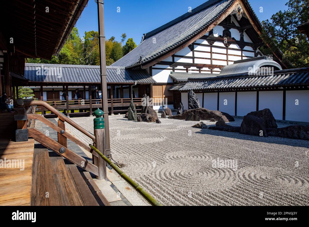 Tofuku ji buddhist temple and hobo hasso gardens in Kyoto Japan, April 2023, Asia, stone garden and zen gardens Stock Photo