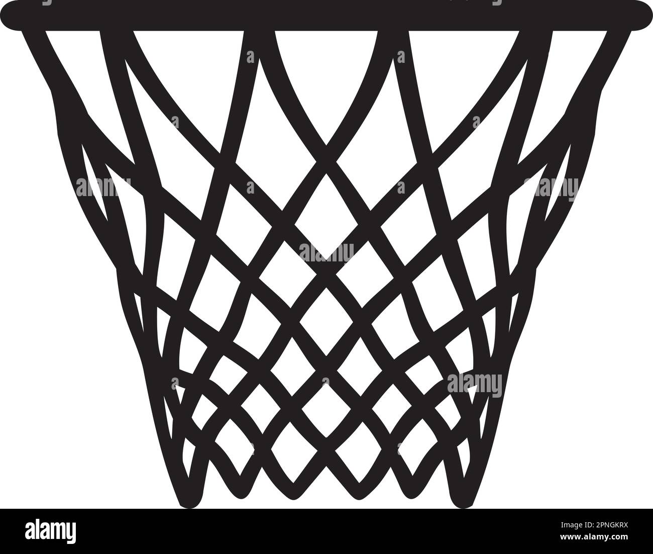 Basketball Net Clipart Black And White