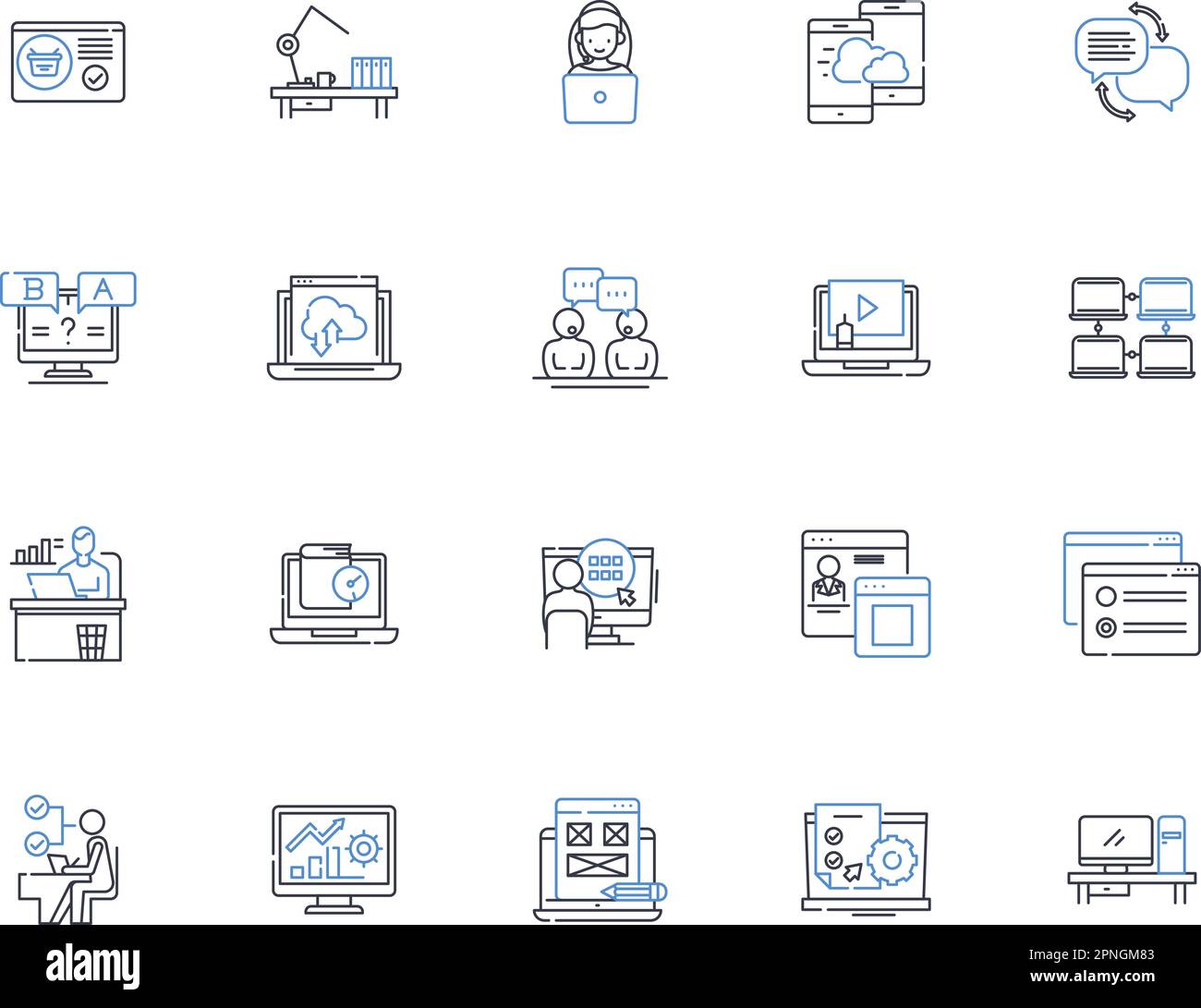 Fellowship line icons collection. Companionship, Unity, Bonding ...