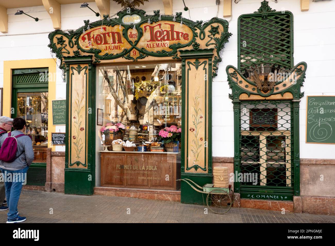 Palma, Mallorca, Spain - 30, March, 2023. Best Tradicional Bakery shop Fornet de la Soca in historic centre, Palma de Majorca, Spain Stock Photo