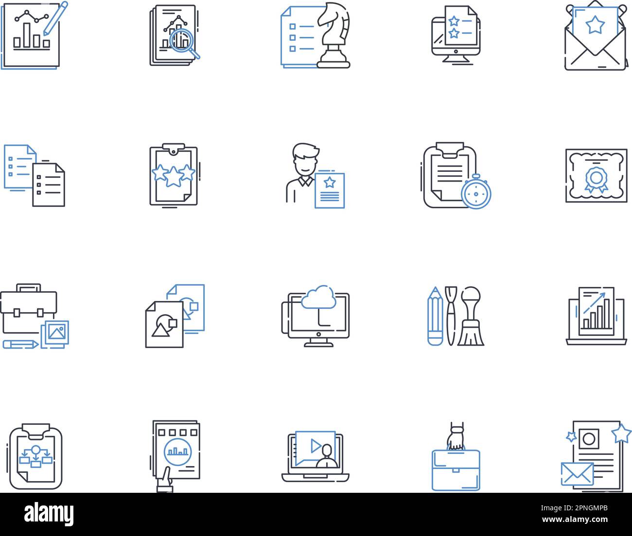 Address line icons collection. Street, House, City, Zip, State, Road