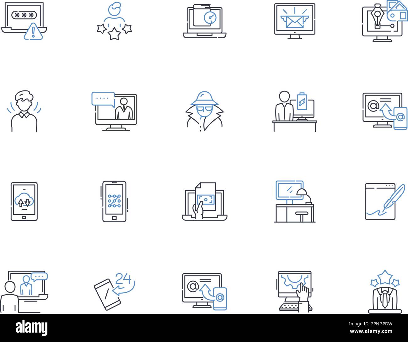 Tax Account line icons collection. Deductions, Filing, Returns, Refunds, Compliance, Audit, Accounting vector and linear illustration. Liability Stock Vector