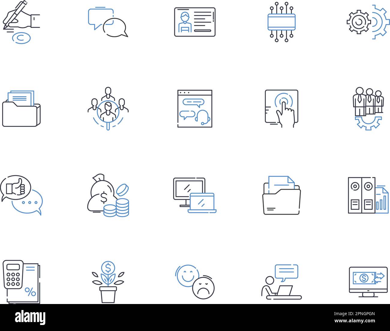 Bridging industries line icons collection. Innovation, Collaboration, Synergy, Interdisciplinary, Integration, Connectivity, Diversity vector and Stock Vector
