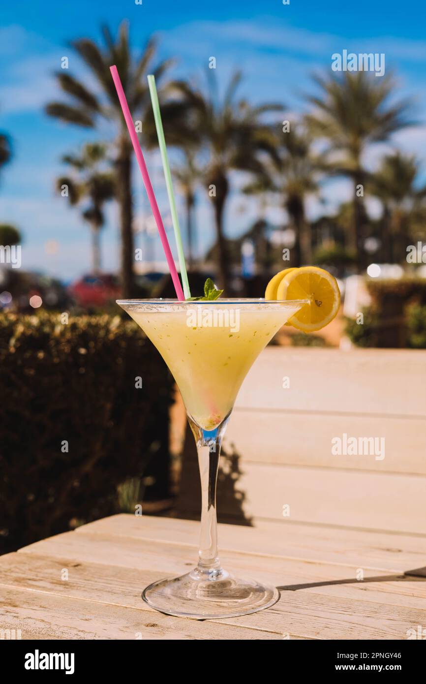 margarita cocktail is a popular drink made with tequila, lime juice, and triple sec, typically