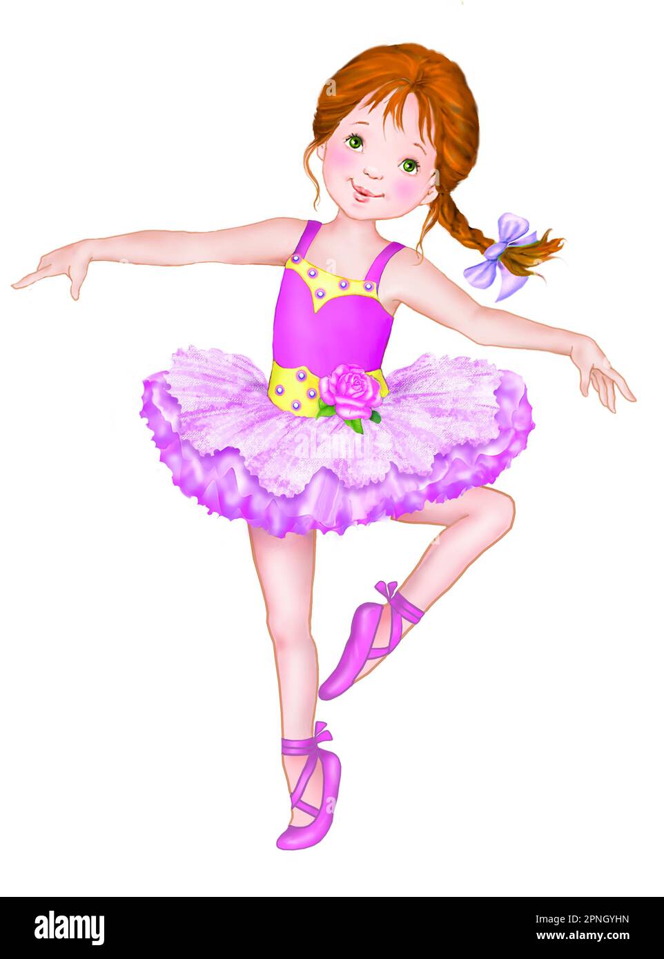BalletYoung Ballerina in pink tutu dancing Stock Photo Alamy