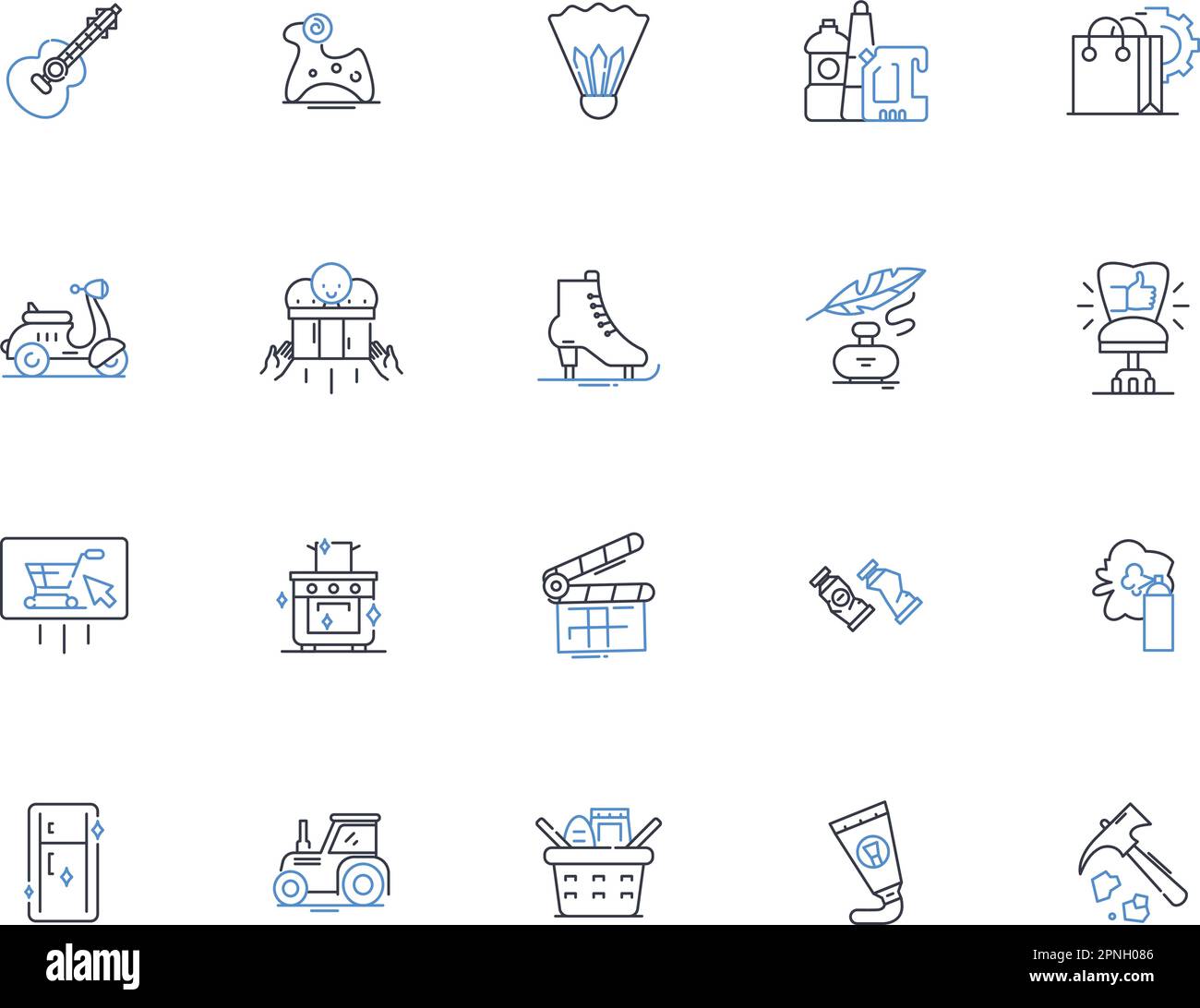 Provider line icons collection. Reliable, Affordable, Trusted ...