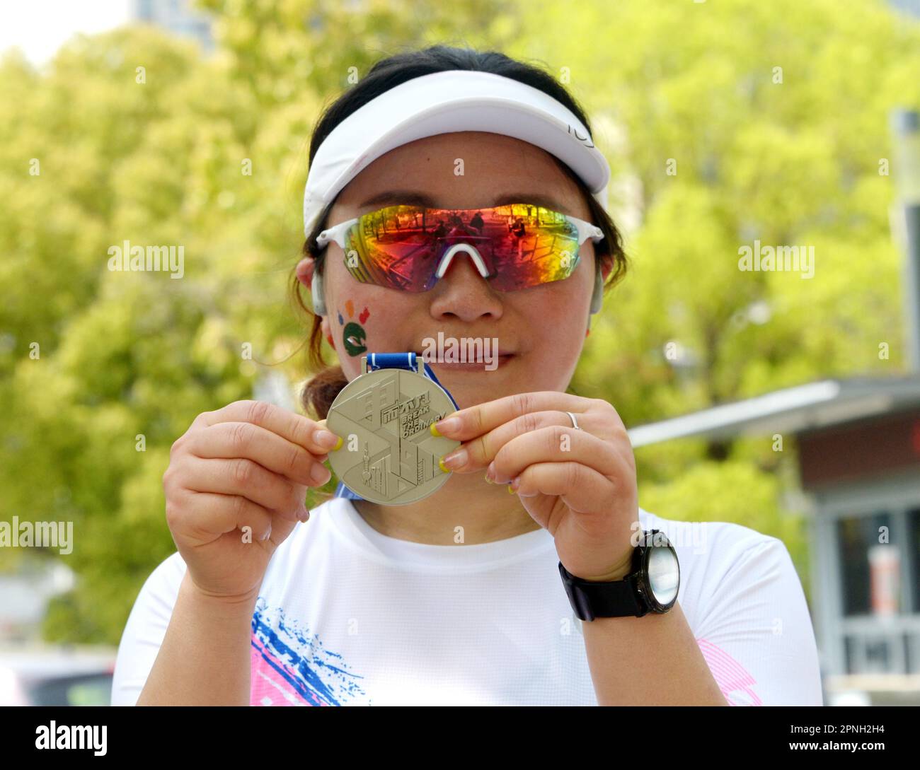 The 2023 Shanghai Half Marathon kicks off in Shanghai, China. 16th Apr