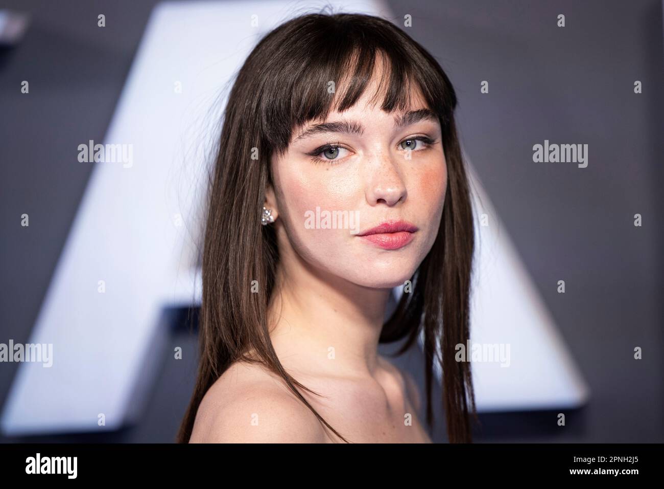 Matilda De Angelis poses for photographers upon arrival at the premiere