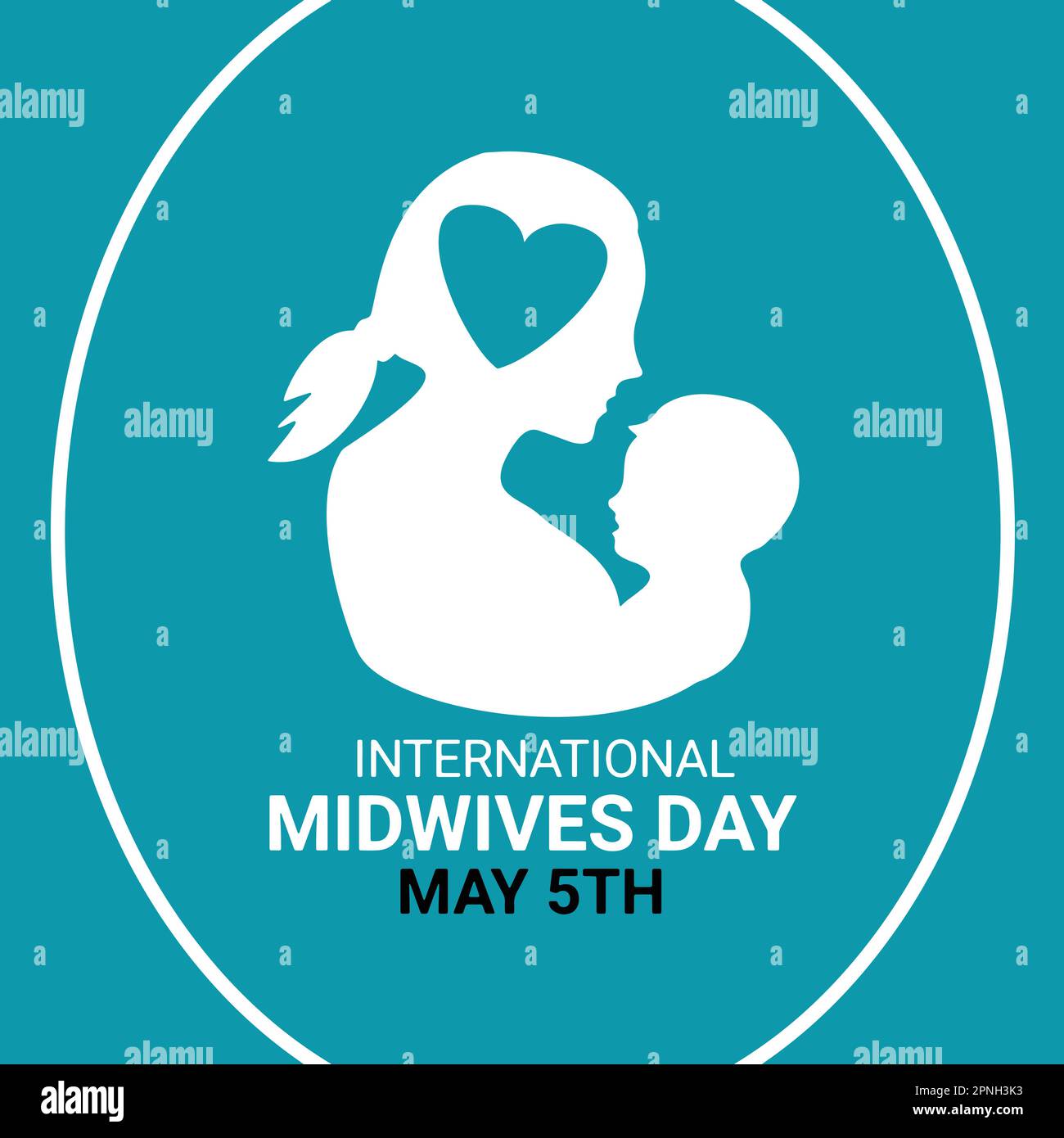 International Midwives Day. May 5Th. Template for background, banner, card, poster with text 