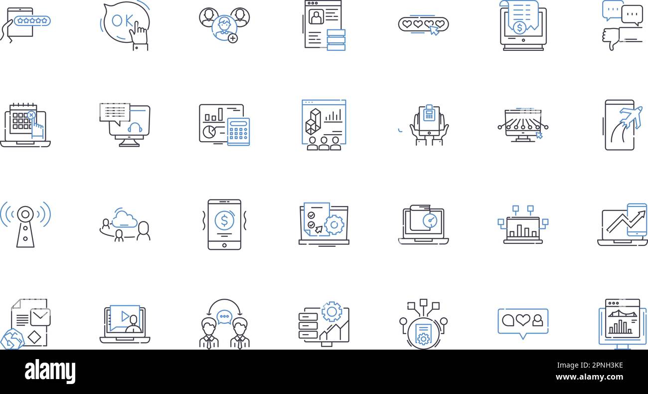 Counseling line icons collection. Therapy, Support, Guidance, Healing ...