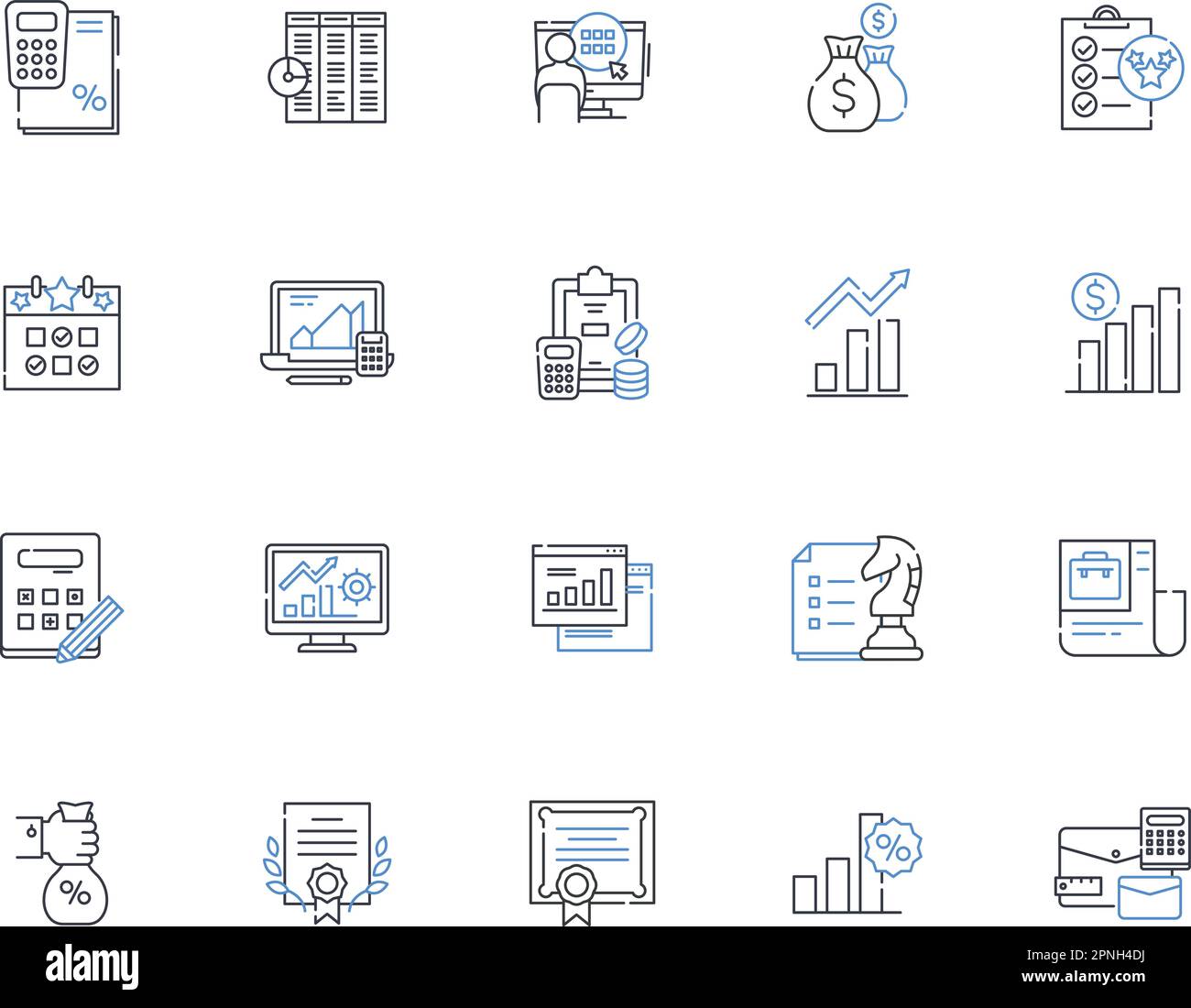 Reminder - Prompt line icons collection. Notification, Alarm, Prompting, Memo, Notice, Alert, Reminder vector and linear illustration. Reminderify Stock Vector