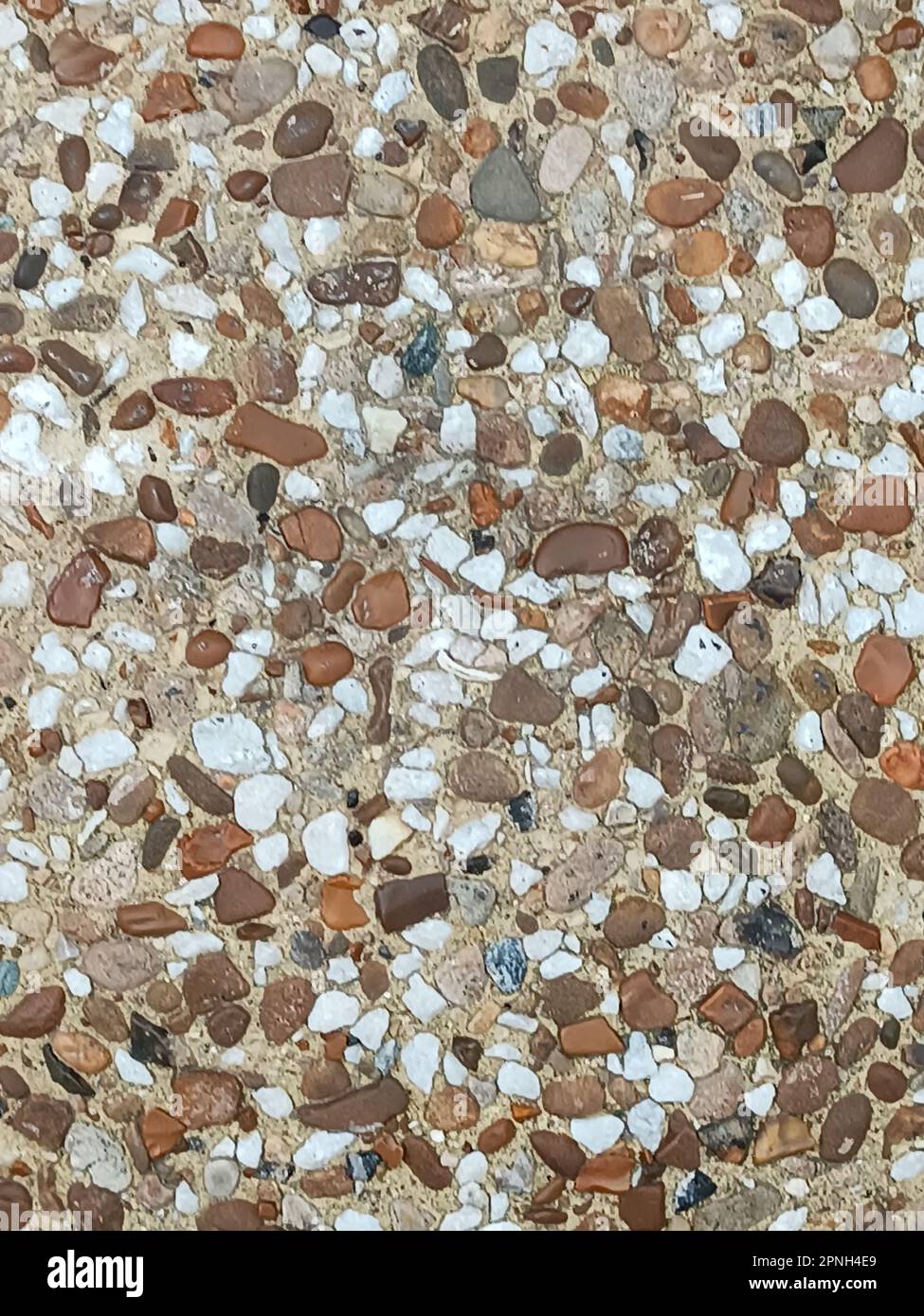 Fine gravel texture. Abstract background with small stones. Stock Photo