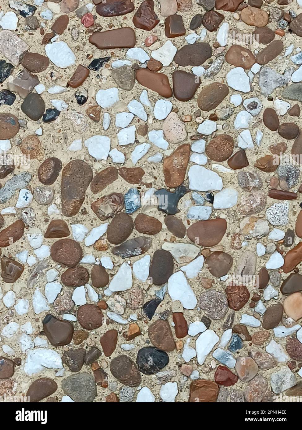 Fine gravel texture. Abstract background with small stones. Stock Photo