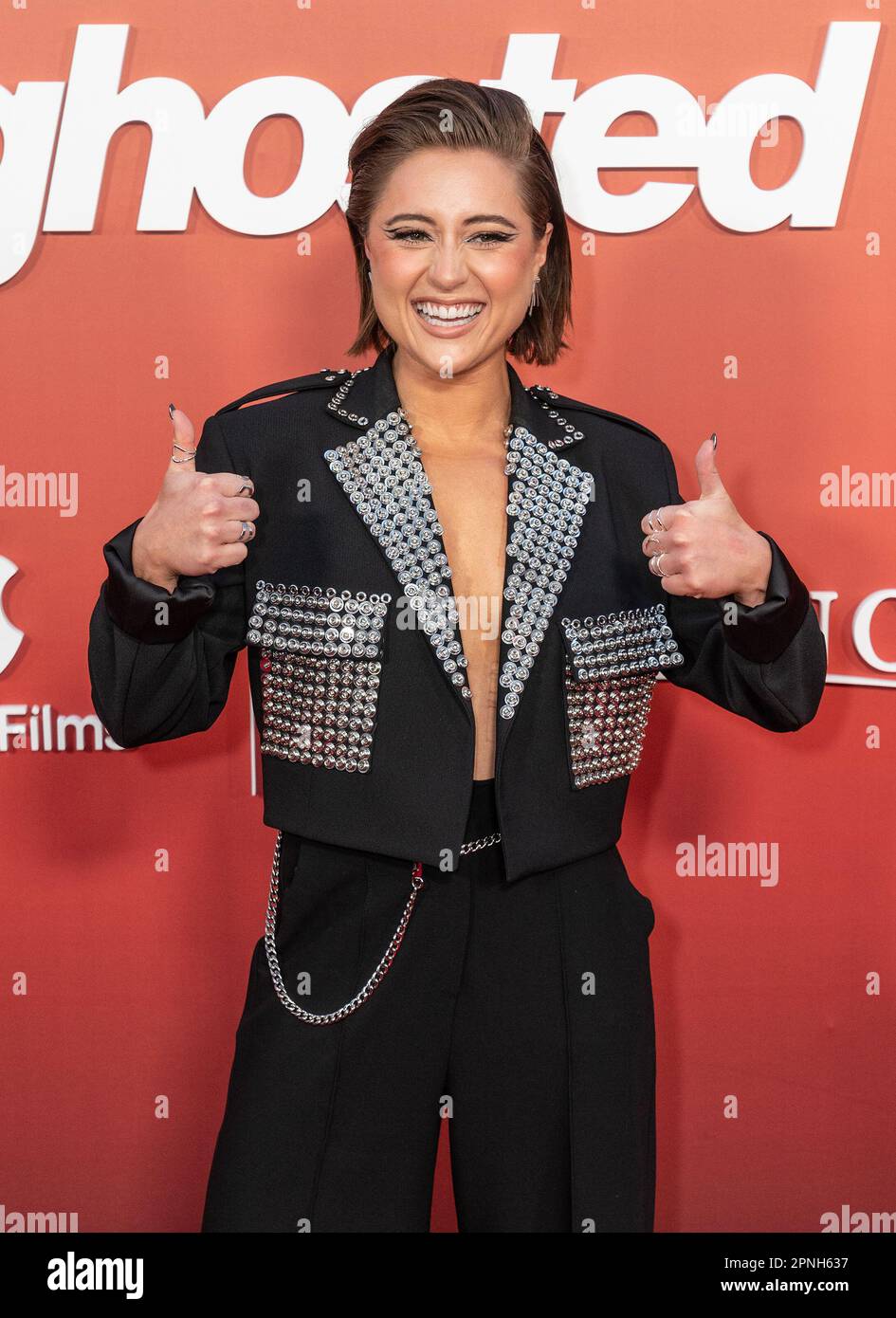 New York, United States. 18th Apr, 2023. Lizze Broadway attends Apple ...