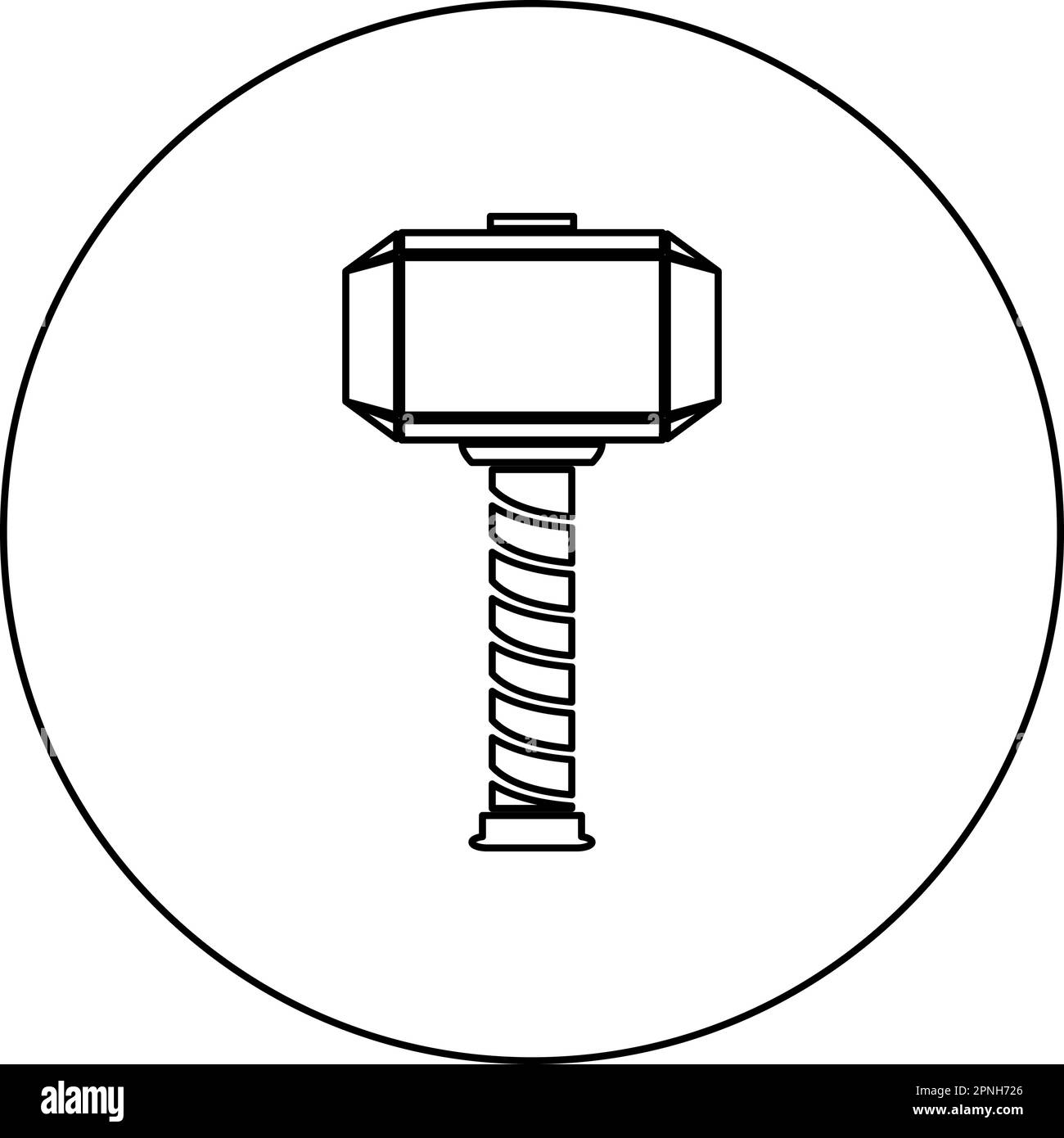 How To Draw Mjölnir Thor Hammer | Easy Drawing Ideas - YouTube