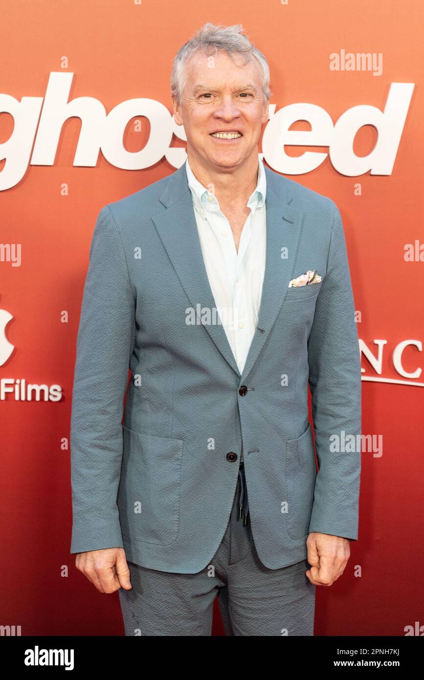 April 18, 2023, New York, New York, United States: Tate Donovan attends Apple TV+ Original Films ''Ghosted'' premiere at AMC Lincoln Square (Credit Image: © Lev Radin/Pacific Press via ZUMA Press Wire) EDITORIAL USAGE ONLY! Not for Commercial USAGE! Stock Photo