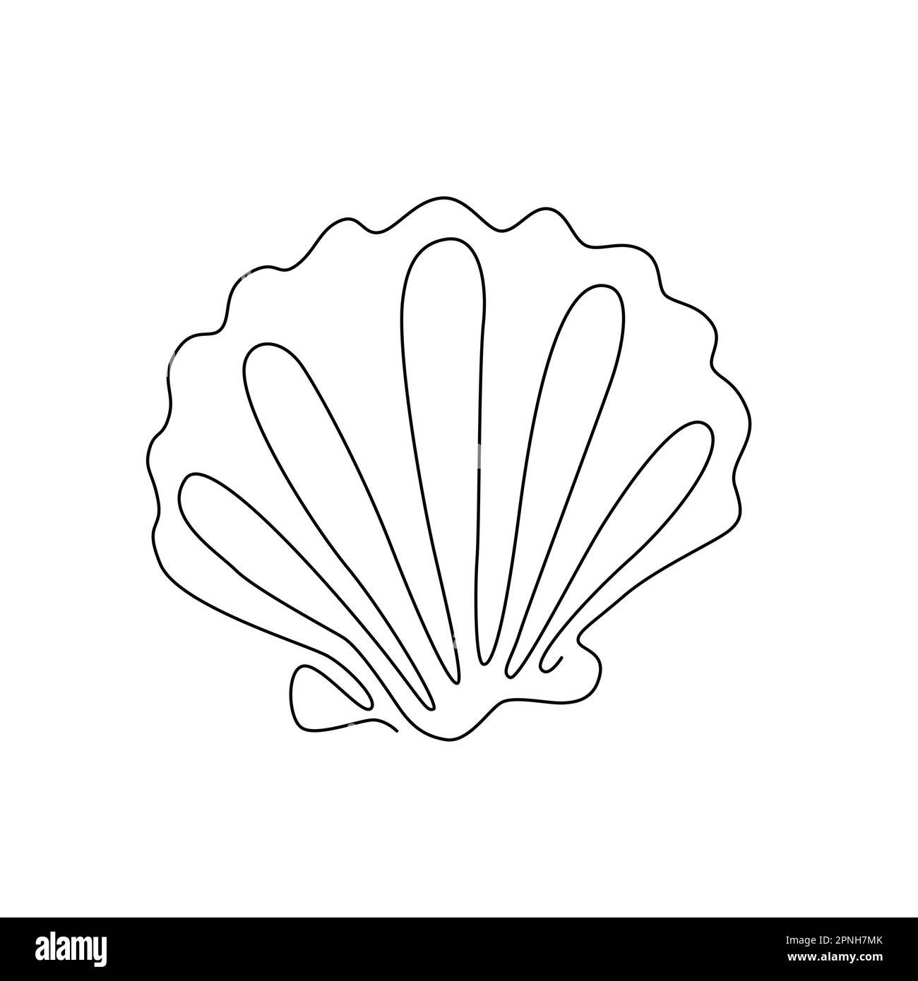 Zentangle stylized shell. Stock Vector by ©frescomovie 105415958