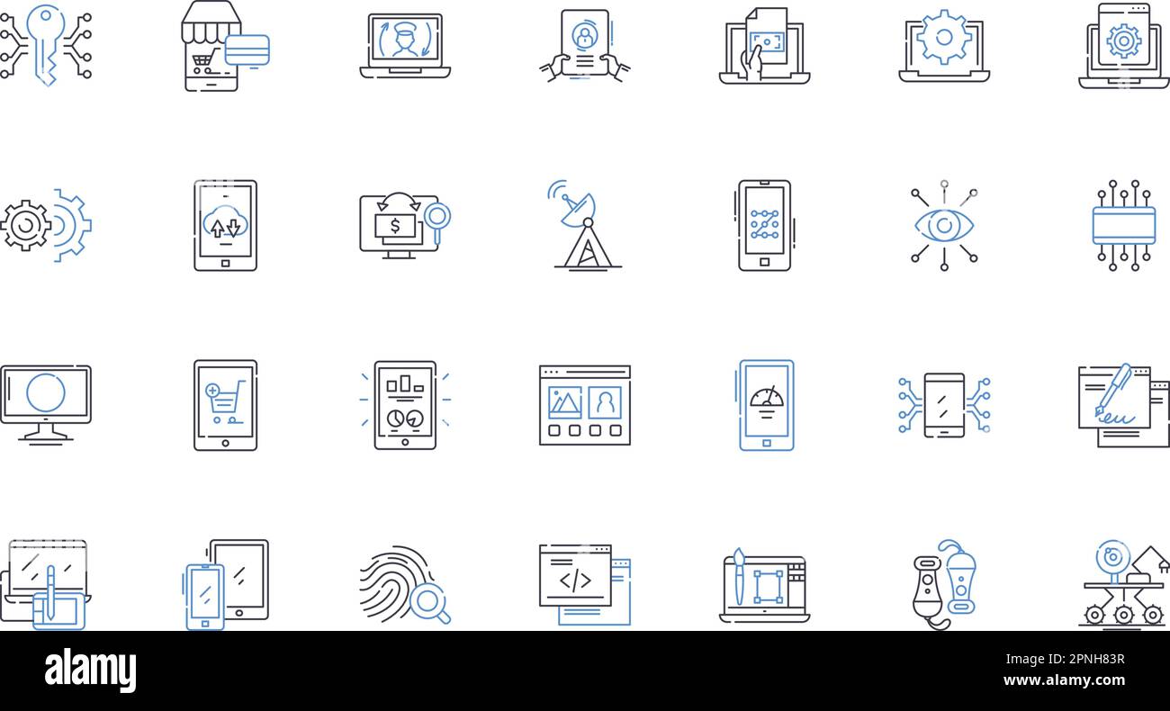 Tools line icons collection. Wrench, Hammer, Screwdriver, Power tool, Drill, Saw, Level vector and linear illustration. Tape measure,Pliers,Chisel Stock Vector