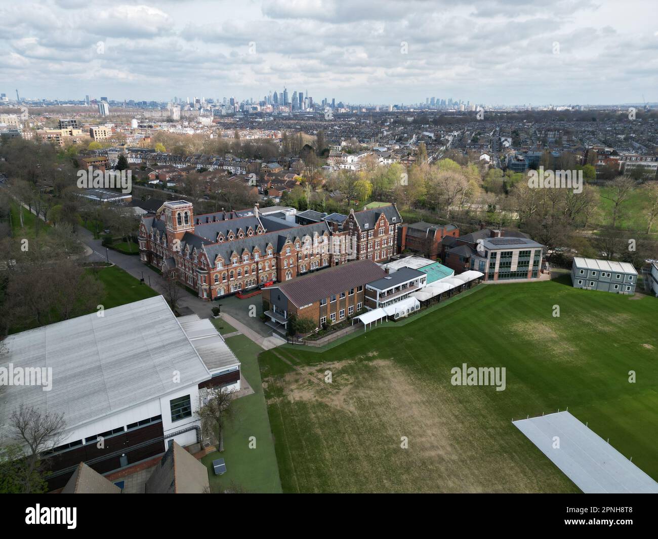 Emanuel School  Wansworth southwest London UK Drone, Aerial, Stock Photo