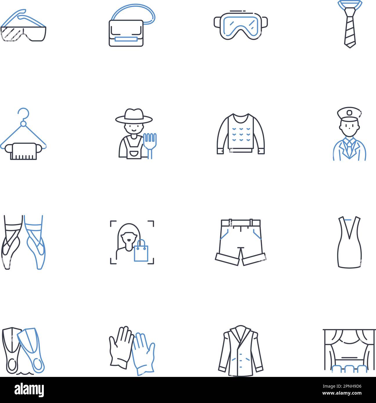 Habits line icons collection. Discipline, Routine, Consistency ...