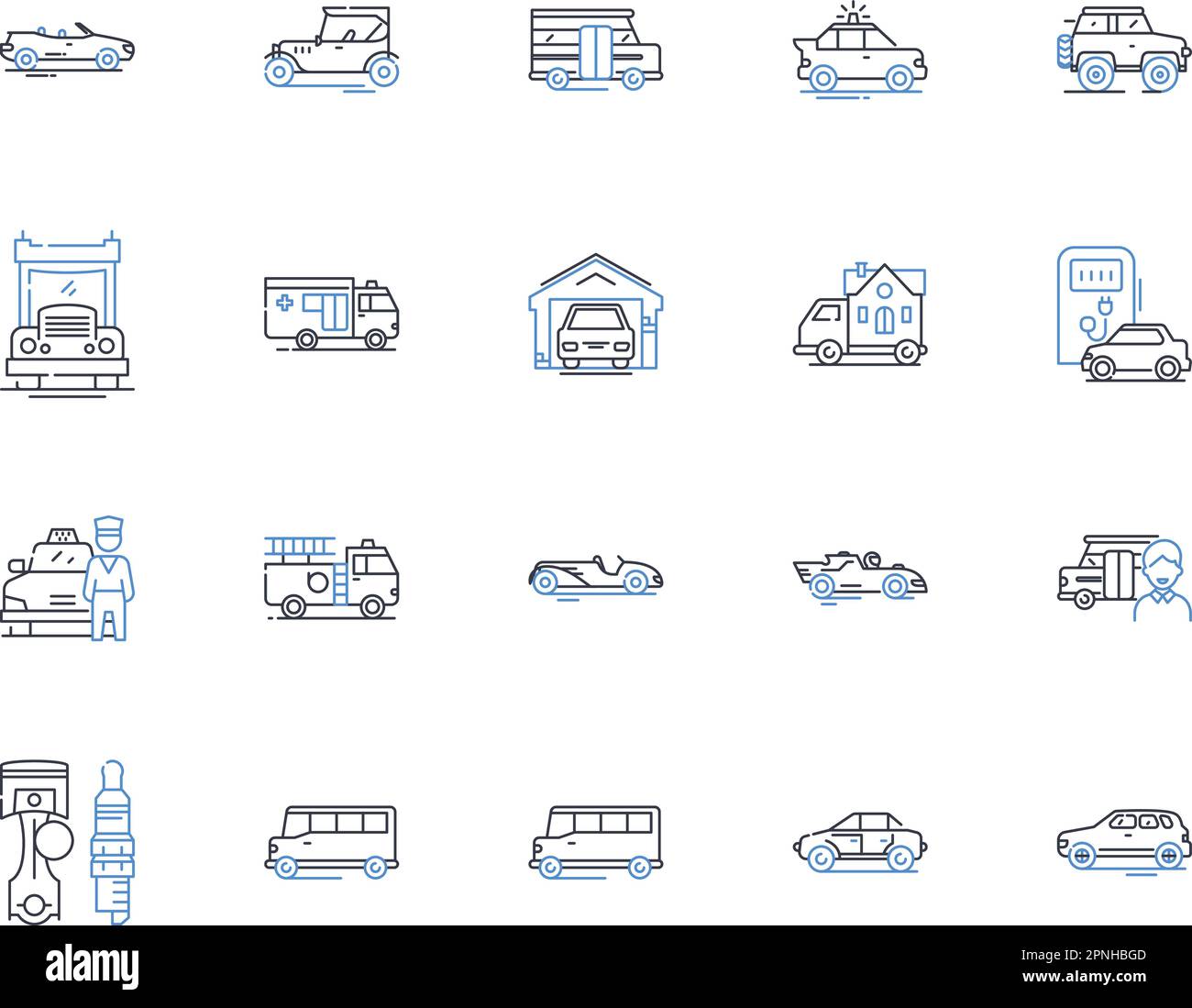 Train line icons collection. locomotive, railway, tracks, travel, cargo, passenger, transportation vector and linear illustration. steam,engine Stock Vector