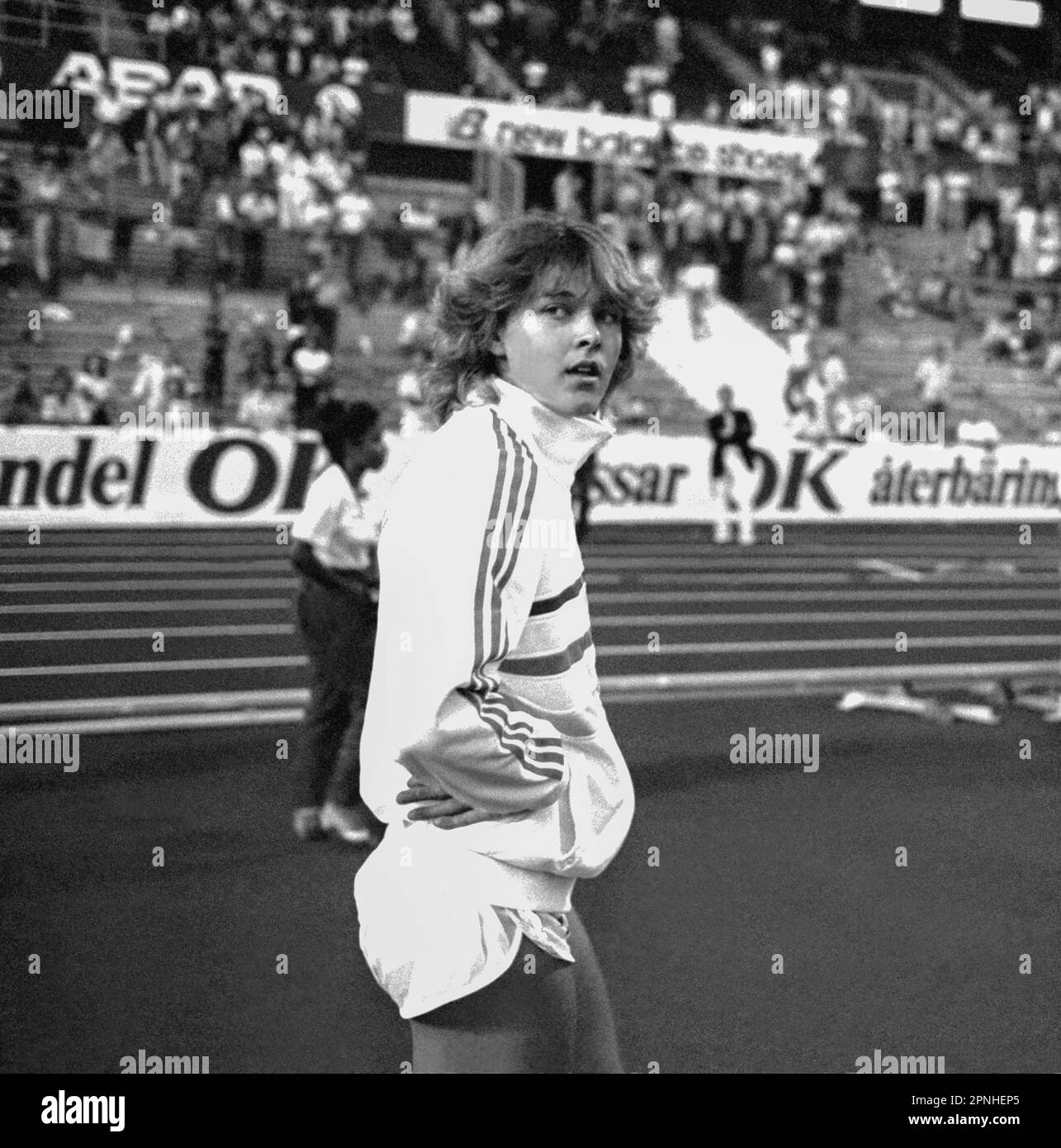 TIINA LILAK Finnish track and field athlete in Javelin throw Stock
