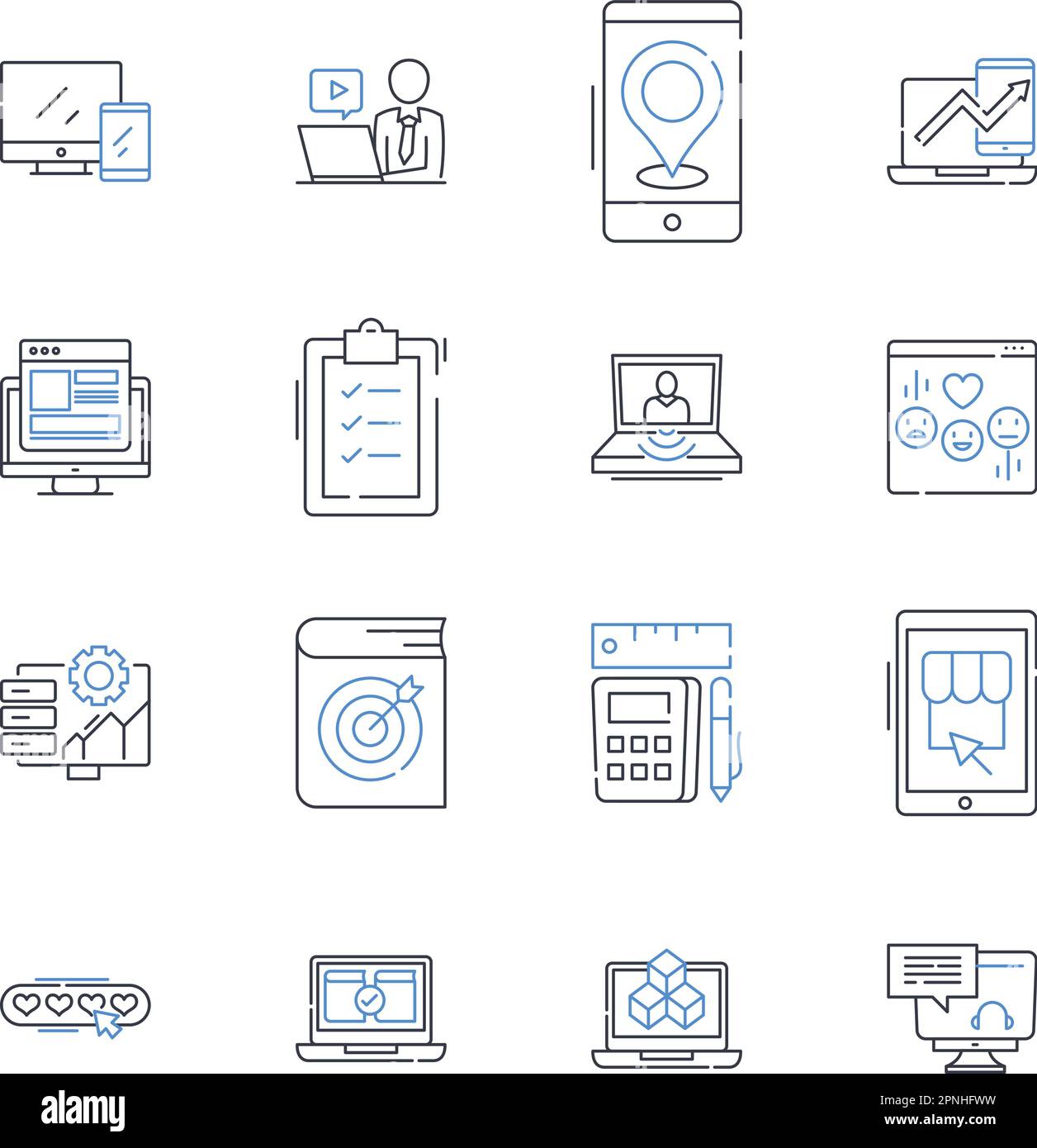 Quality Assurance Line Icons Collection Reliability Consistency Accuracy Precision 5350