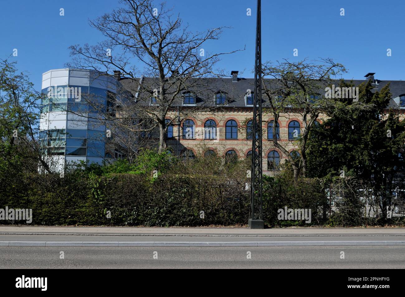 Copenhagen /Denmark/19 April 2023/ Danish national health system Amager Hospital building in