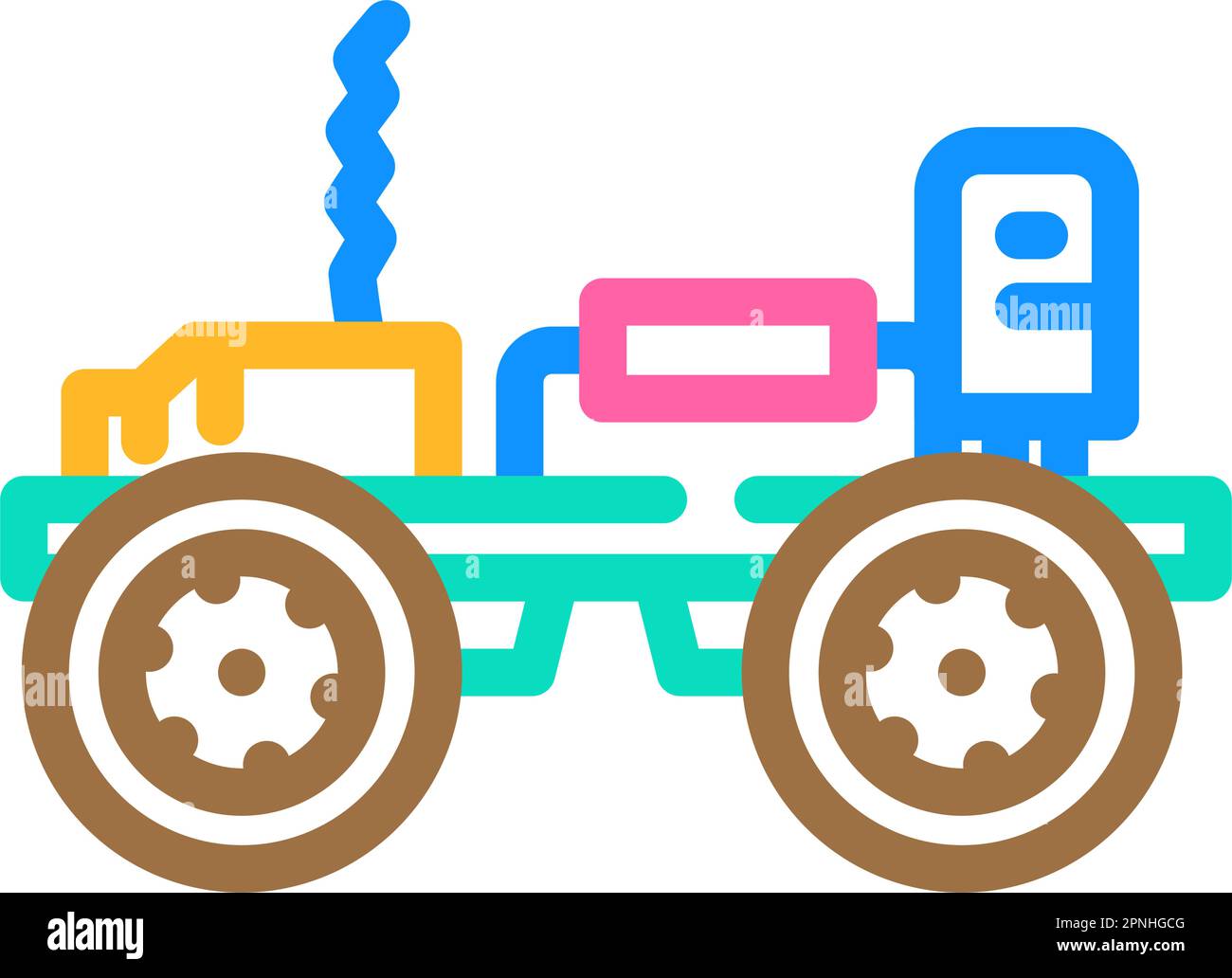 electronic toy gadget baby color icon vector illustration Stock Vector