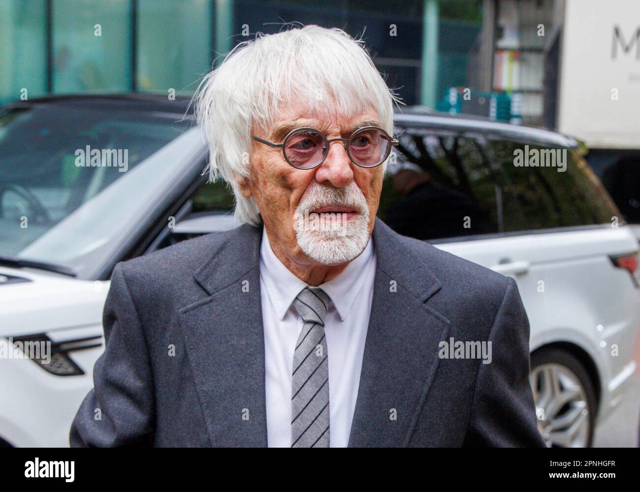 London, UK. 19th Apr, 2023. Former Formula One boss, Bernie Ecclestone, arrives at Southwark Crown Court. He is accused of failing to declare £400 Million Pounds of assets. He is due to appear again in court in November. Credit: Karl Black/Alamy Live News Stock Photo