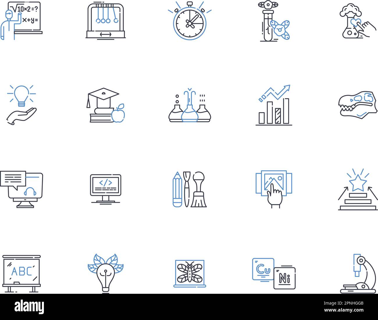 Courtroom line icons collection. Justice, Jury, Evidence, Advocate, Verdict, Attorney, Witnesses vector and linear illustration. Deposition,Litigation Stock Vector