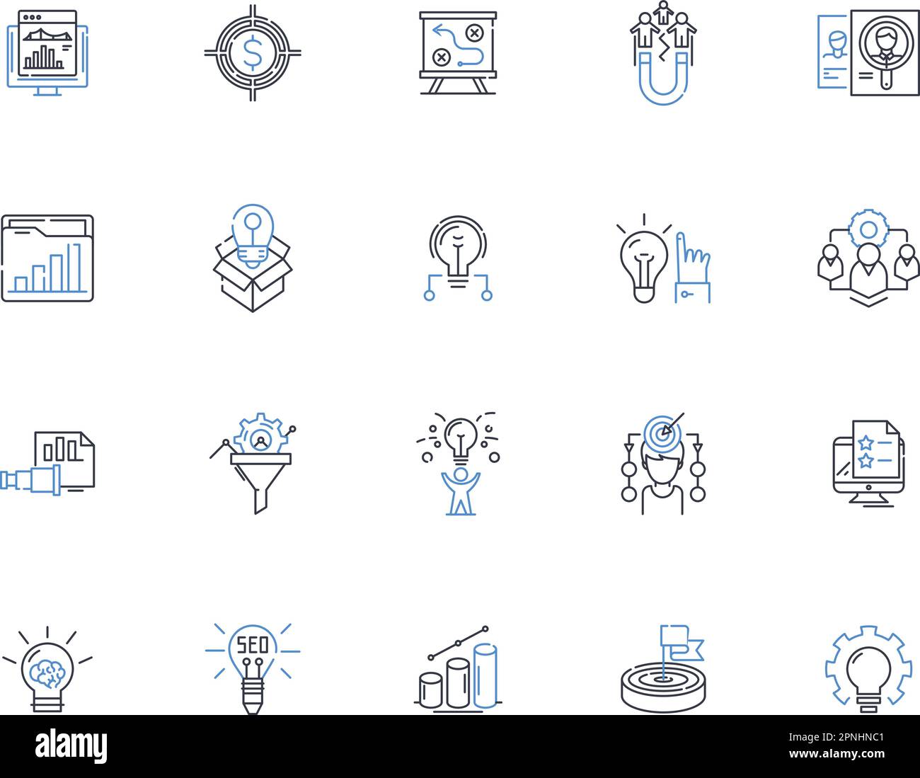 Formula line icons collection. Equation, Function, Math, Calculation, Algorithm, Parameter, Element vector and linear illustration. Coefficient,Rule Stock Vector