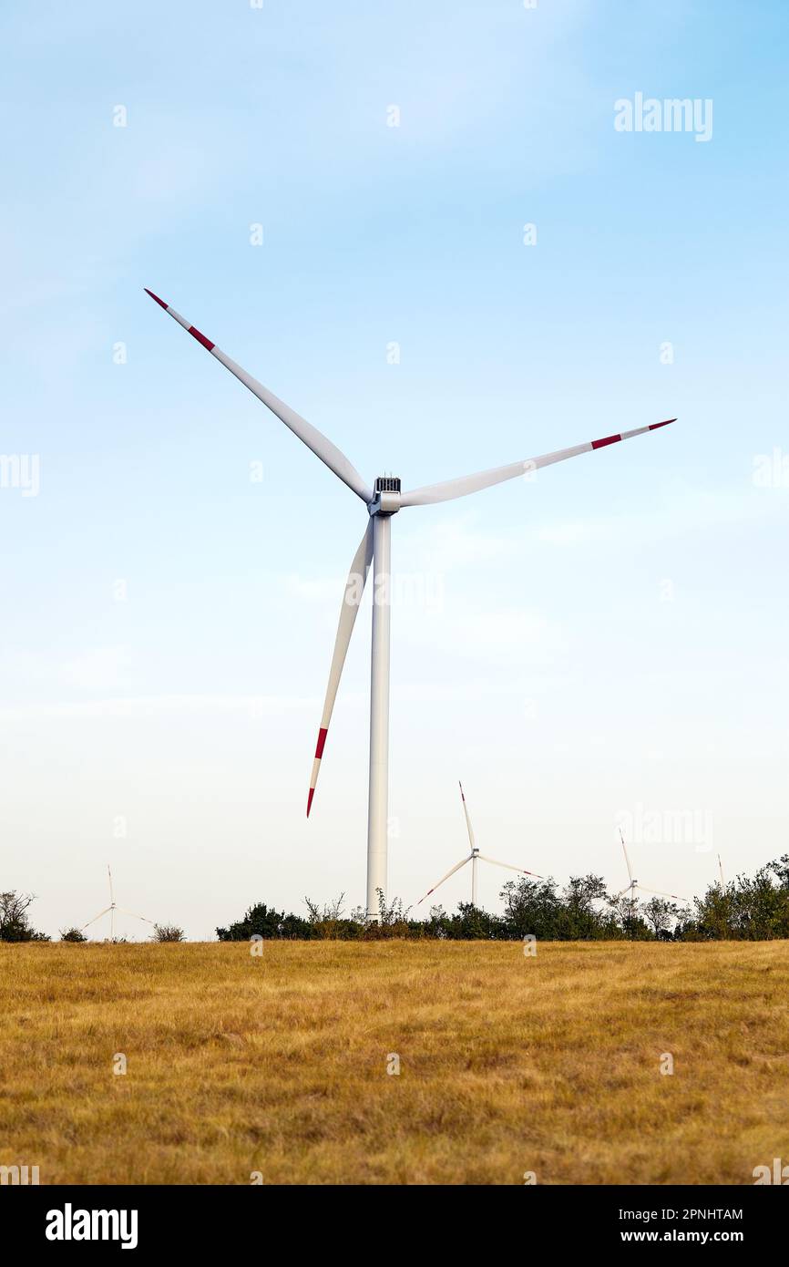 Wind energy. Wind power. Sustainable, renewable energy. Wind turbines