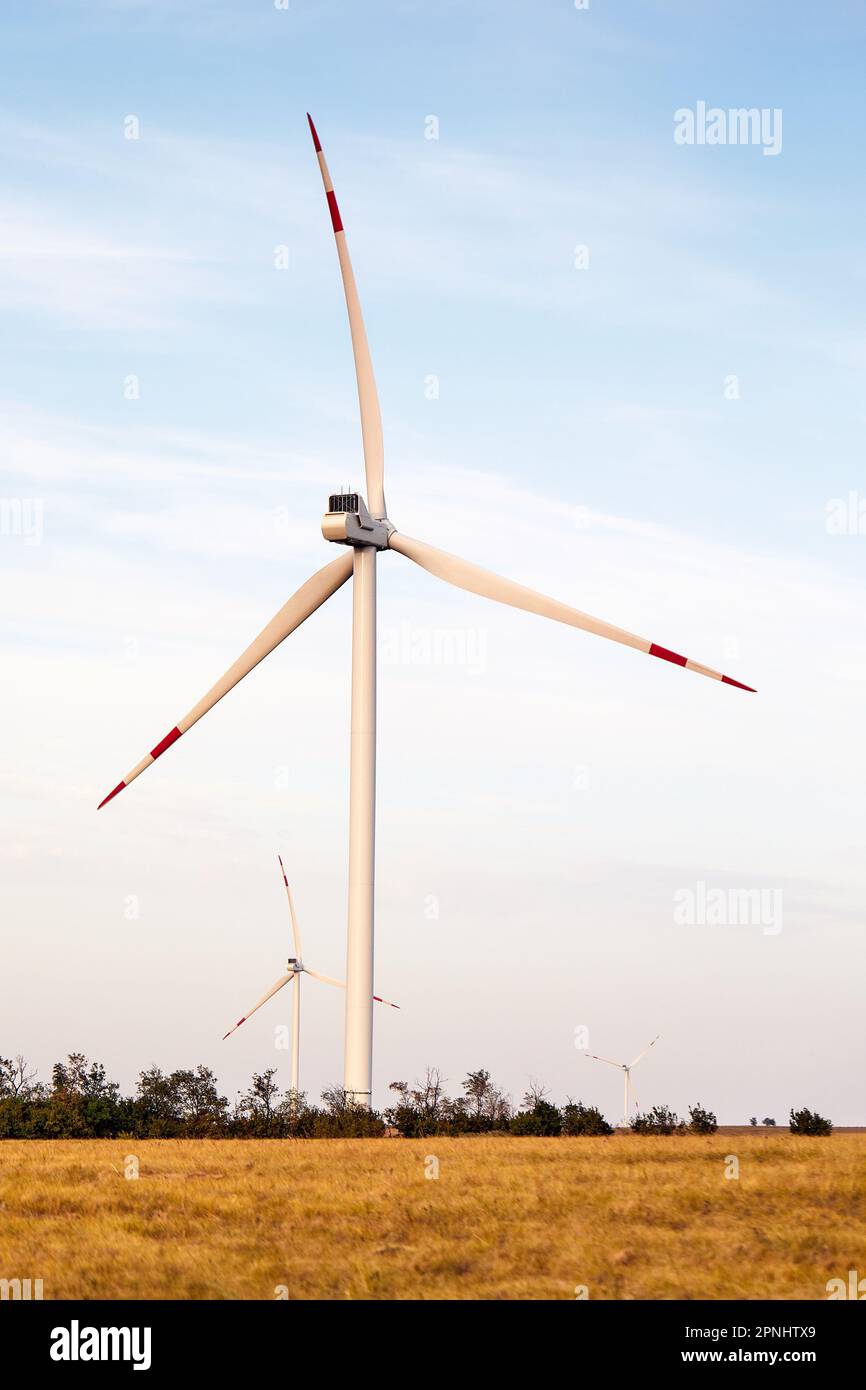 Wind energy. Wind power. Sustainable, renewable energy. Wind turbines