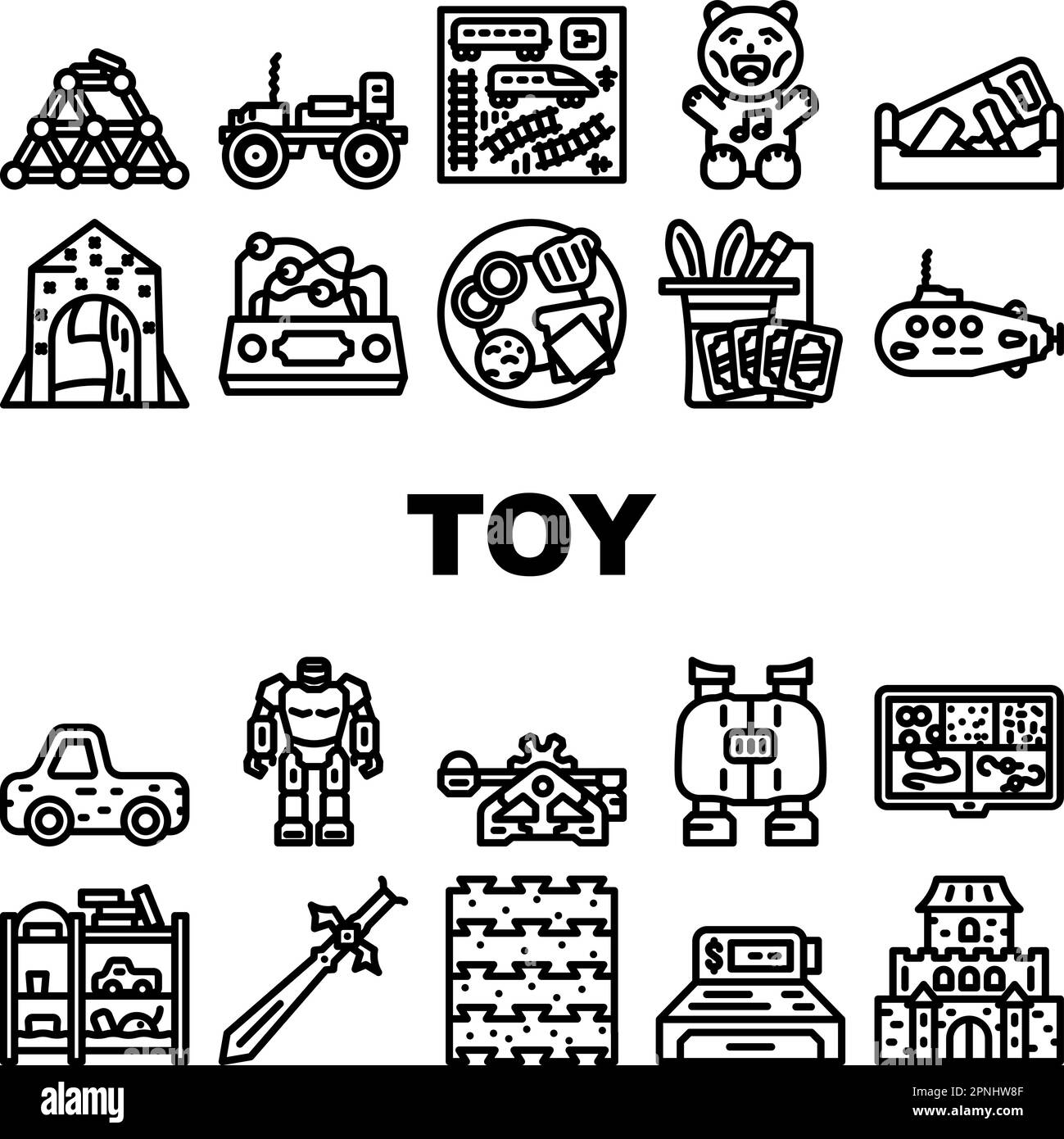 toy baby child kid icons set vector Stock Vector Image & Art - Alamy