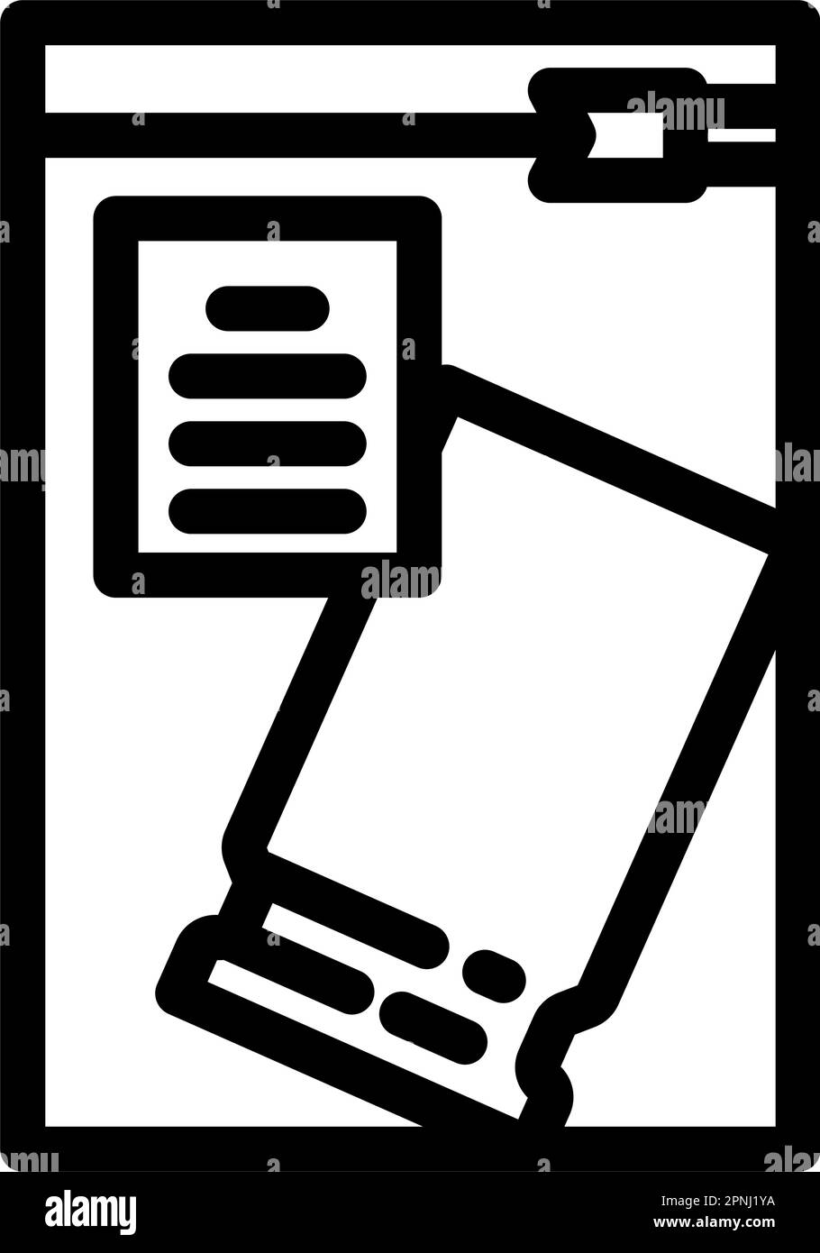 bullet casing crime line icon vector illustration Stock Vector Image ...