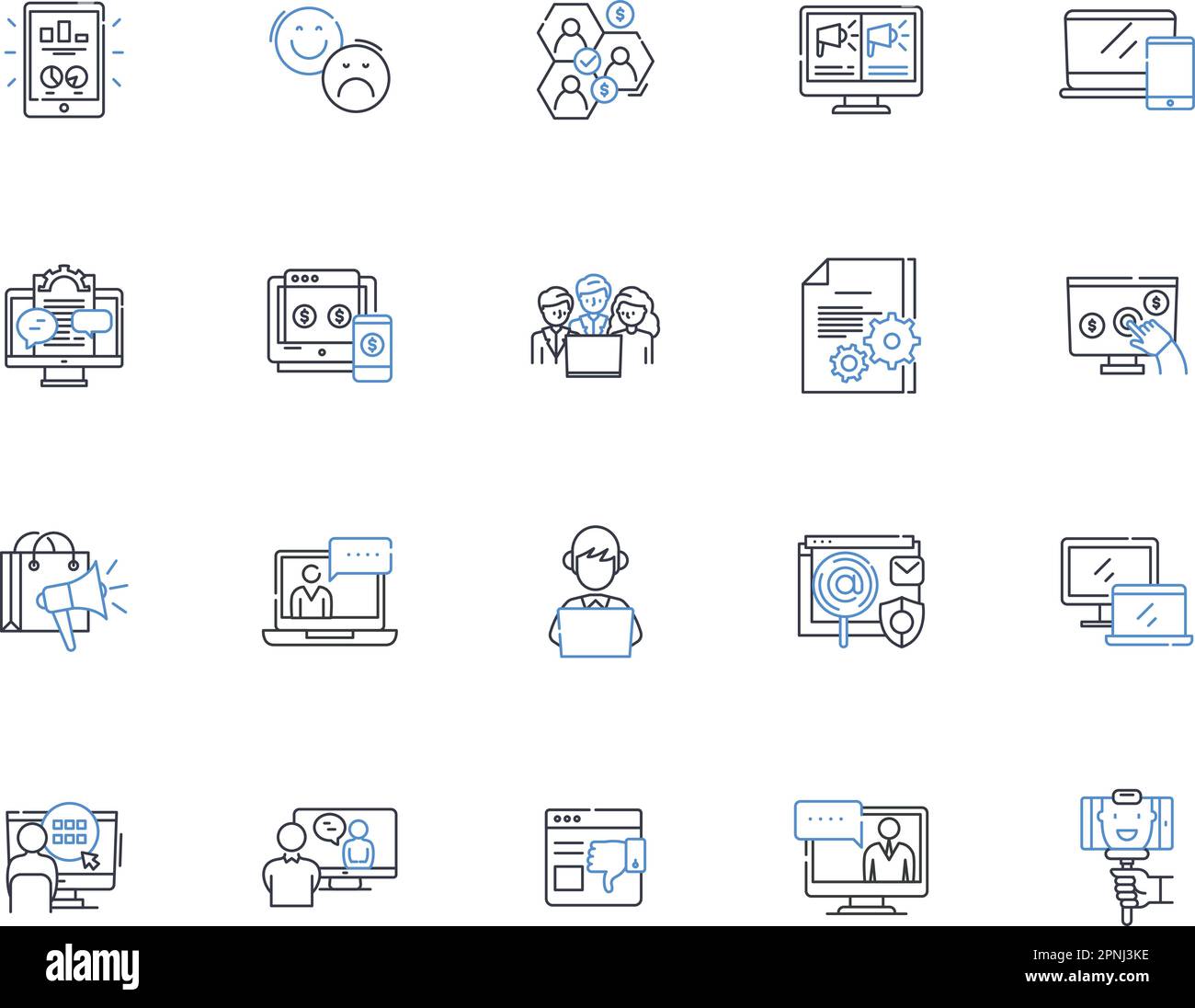 Online fraternity line icons collection. Brotherhood, Nerking ...